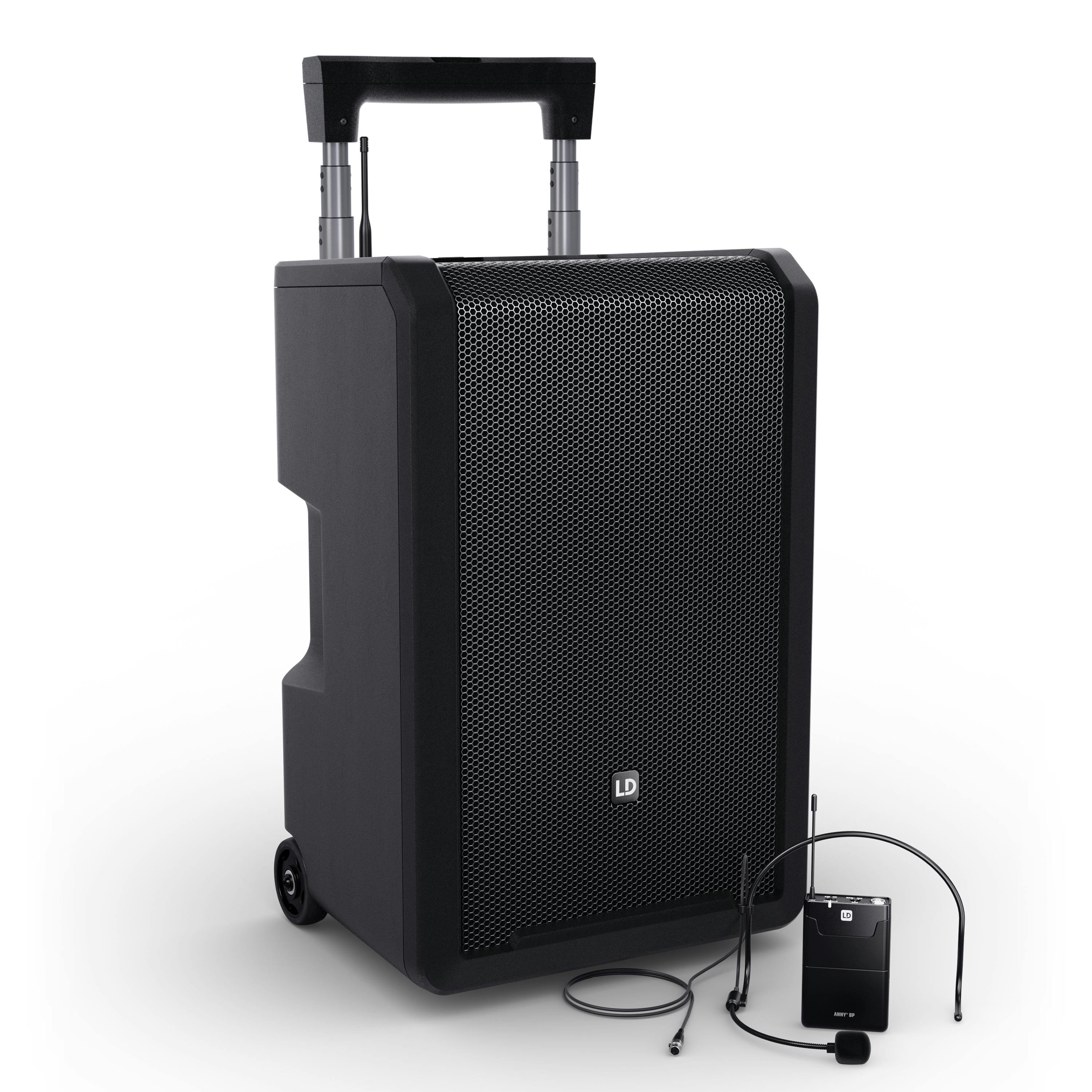 LD Systems ANNY 10 - Portable Battery Powered Bluetooth PA System with Headset Wireless Mic - Ch. 70 - LDANNY10BPHB8-LDANNY10BPHB8_1.jpg