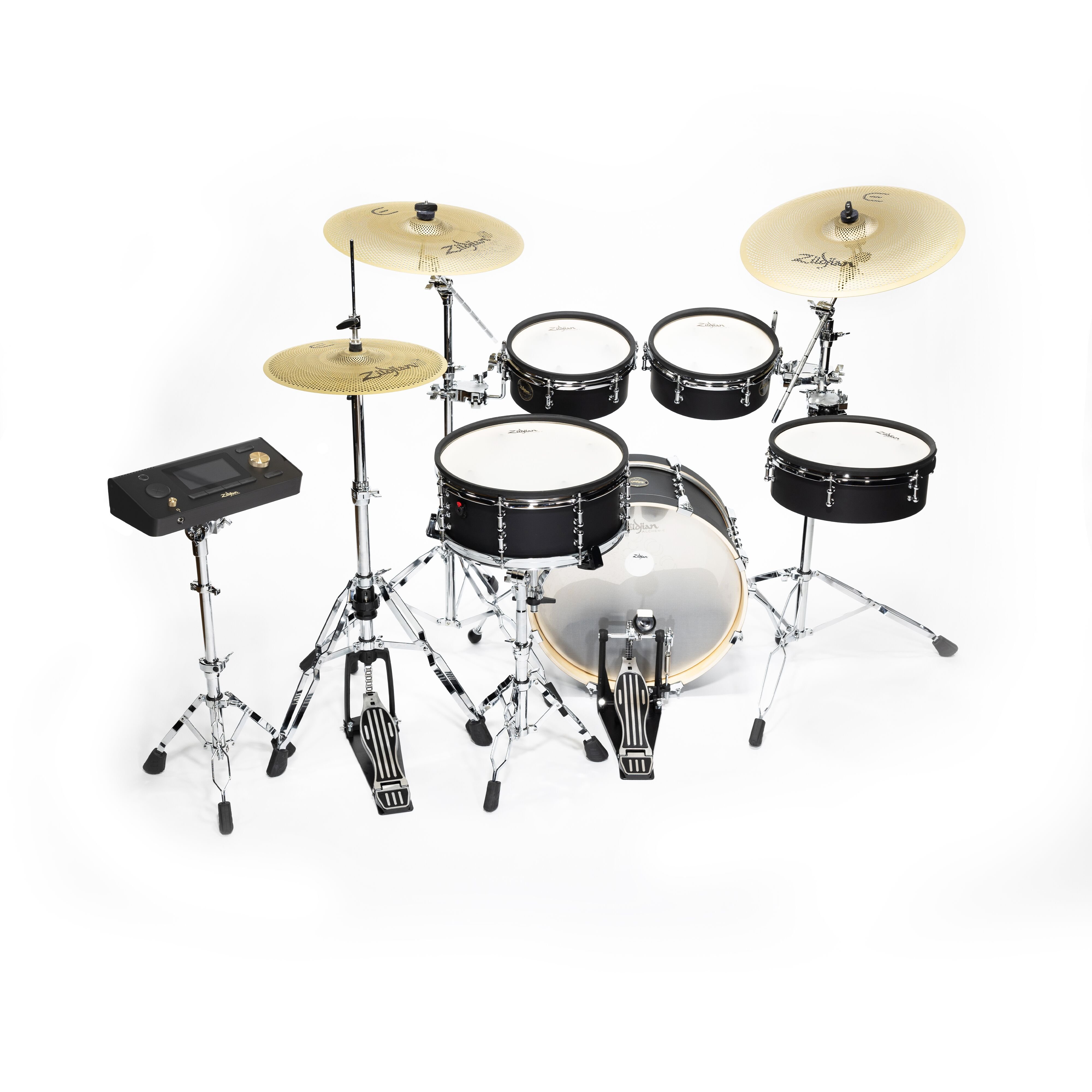 Zildjian Alchem-E Bronze Series EX Electronic Drum Kit - JPG-ALCHEM-E_Bronze_Back-Top.jpg