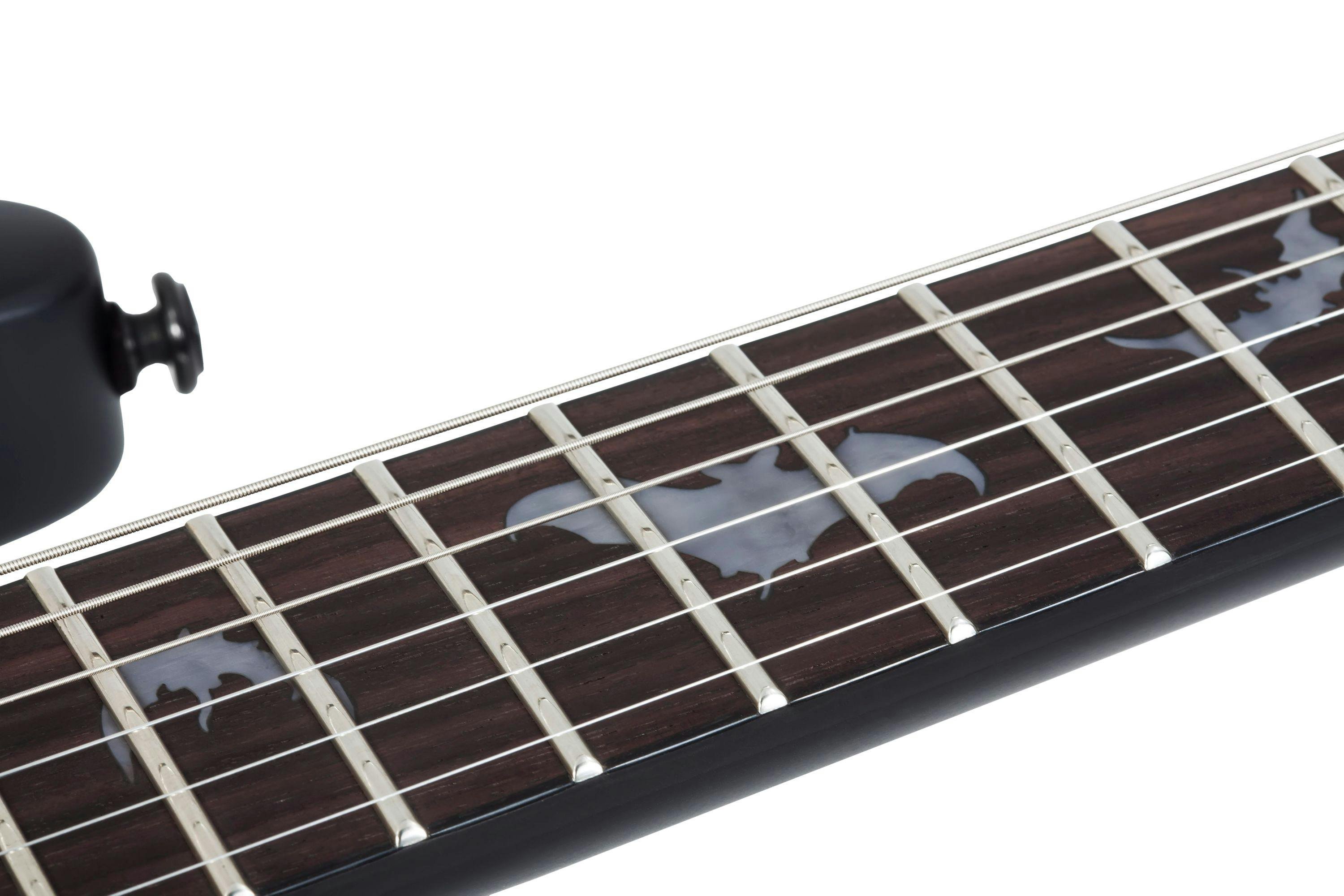 Schecter Damien 6 FR in Satin Black - 428868-DAMIEN-6 FR SBK 2471 BATS CLOSE.jpg