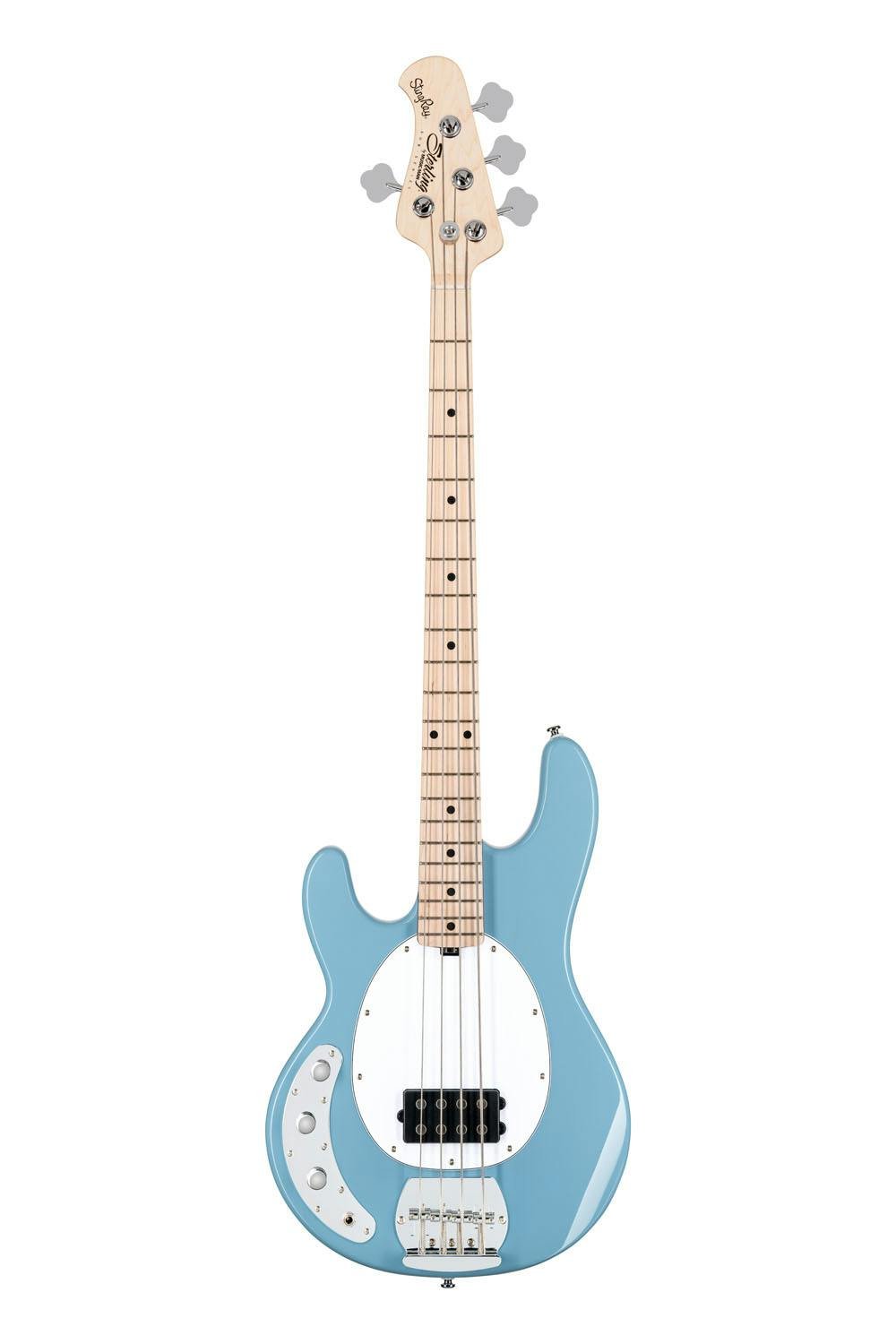 Sterling by Music Man Sub Stingray Ray4 Left Handed Bass Guitar in Chopper Blue - RAY4LHCHBM1-ST-RAY4-LH-CHB-M1-FRONT-FULL.jpg