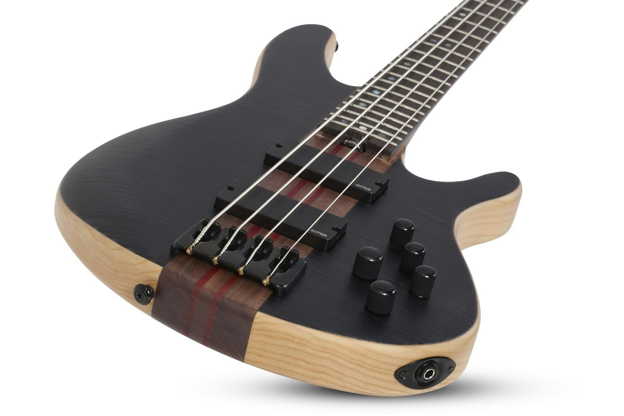 Schecter Signature Charles Berthoud CB-4 See Thru Black Satin Bass Guitar - SCH-BAS-2871-Schecter-Signature-Charles-Berthoud-CB-4-See-Thru-Black-Satin-Bass-Guitar-Bottom.jpg