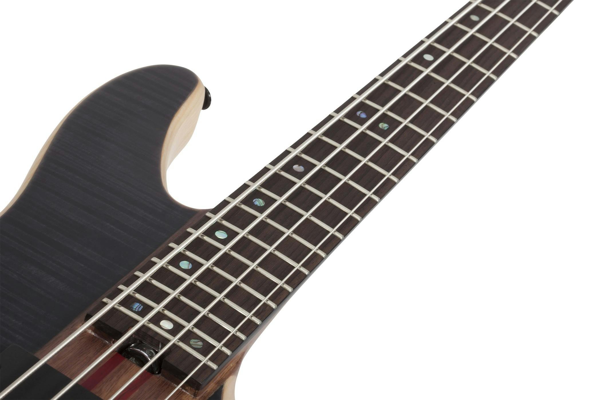 Schecter Signature Charles Berthoud CB-4 See Thru Black Satin Bass Guitar - SCH-BAS-2871-Schecter-Signature-Charles-Berthoud-CB-4-See-Thru-Black-Satin-Bass-Guitar-Inlays.jpg