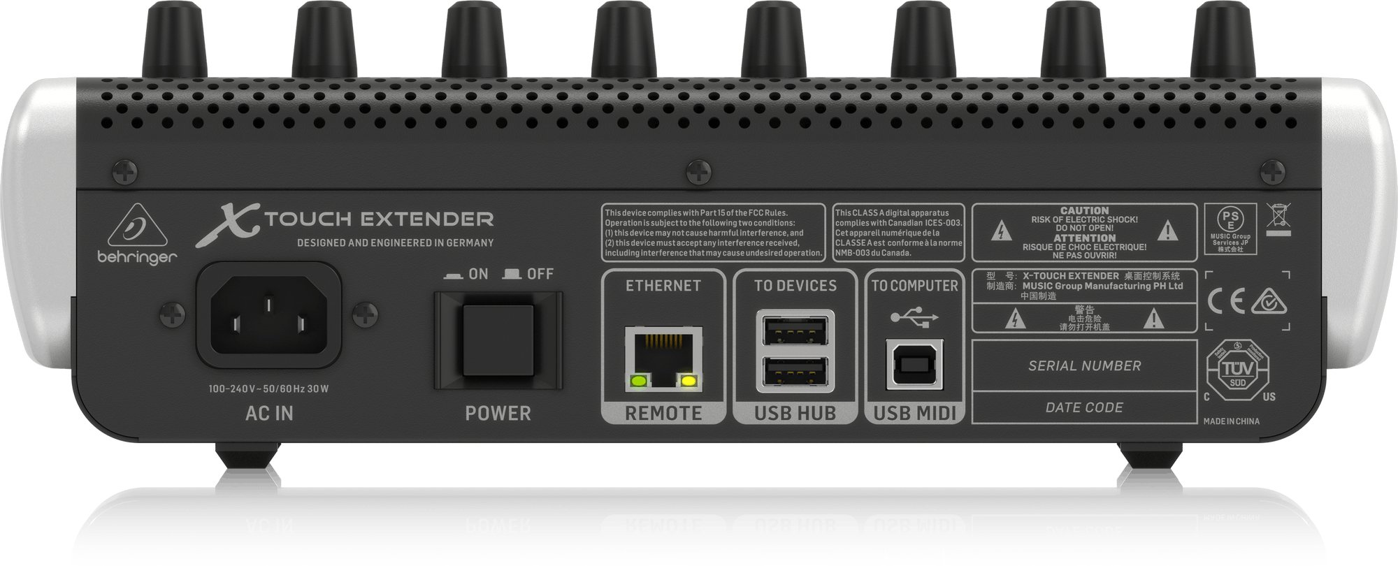 Behringer X-TOUCH EXTENDER DAW Controllers - 434477-X-TOUCH-EXTENDER_P0CCR_Rear_XL.jpg