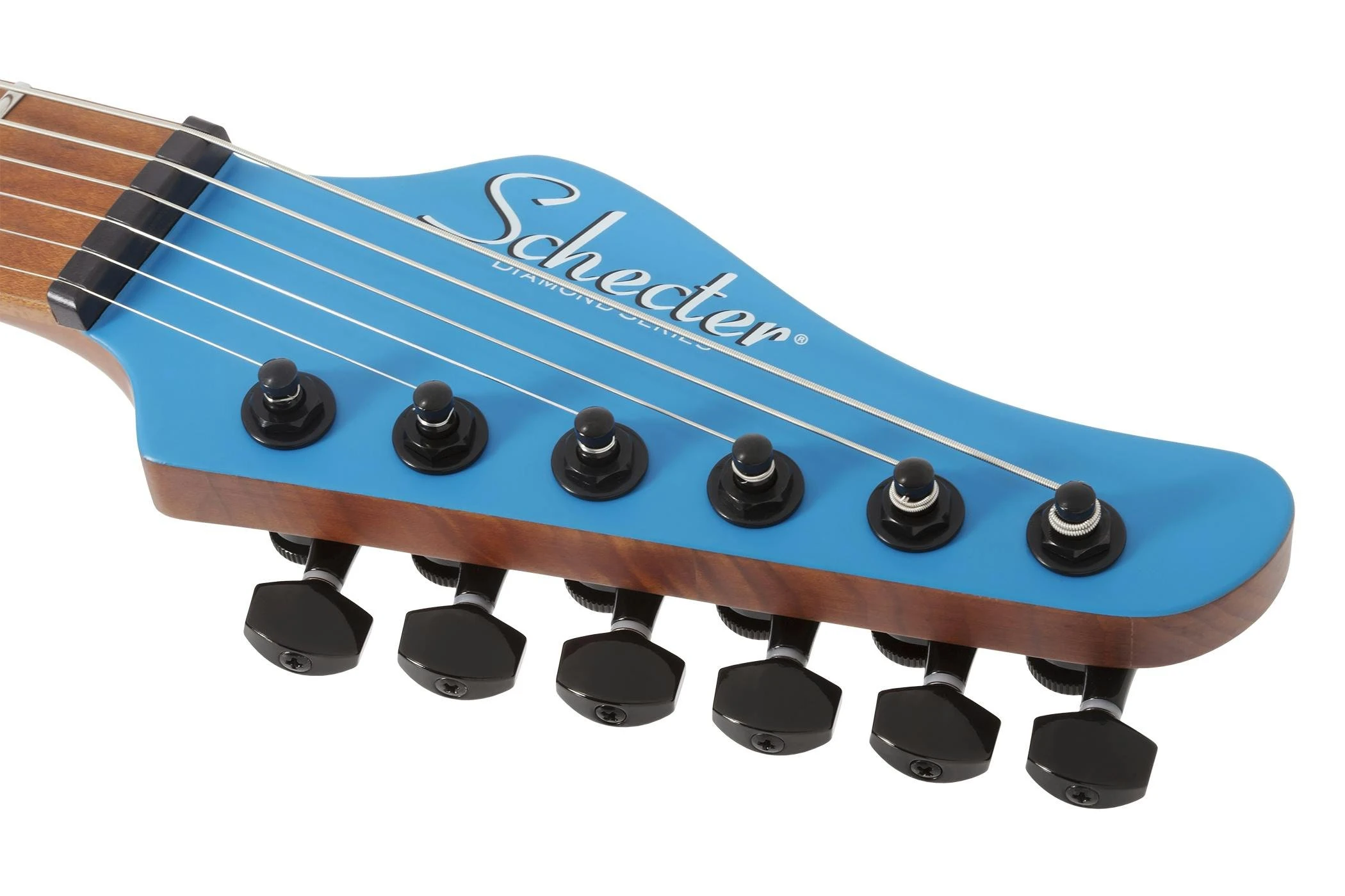 Schecter Aaron Marshall AM-6 Trem Electric Guitar in Satin Royal Sapphire - SCH-GTR-2944-aaron-marshall-schecter-sapphire-tuners-2.jpg