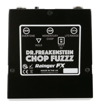 Rainger FX Dr. Freakenstein CHOP FUZZZ Guitar Pedal - CHOPFUZZ-CF+BACK.jpg