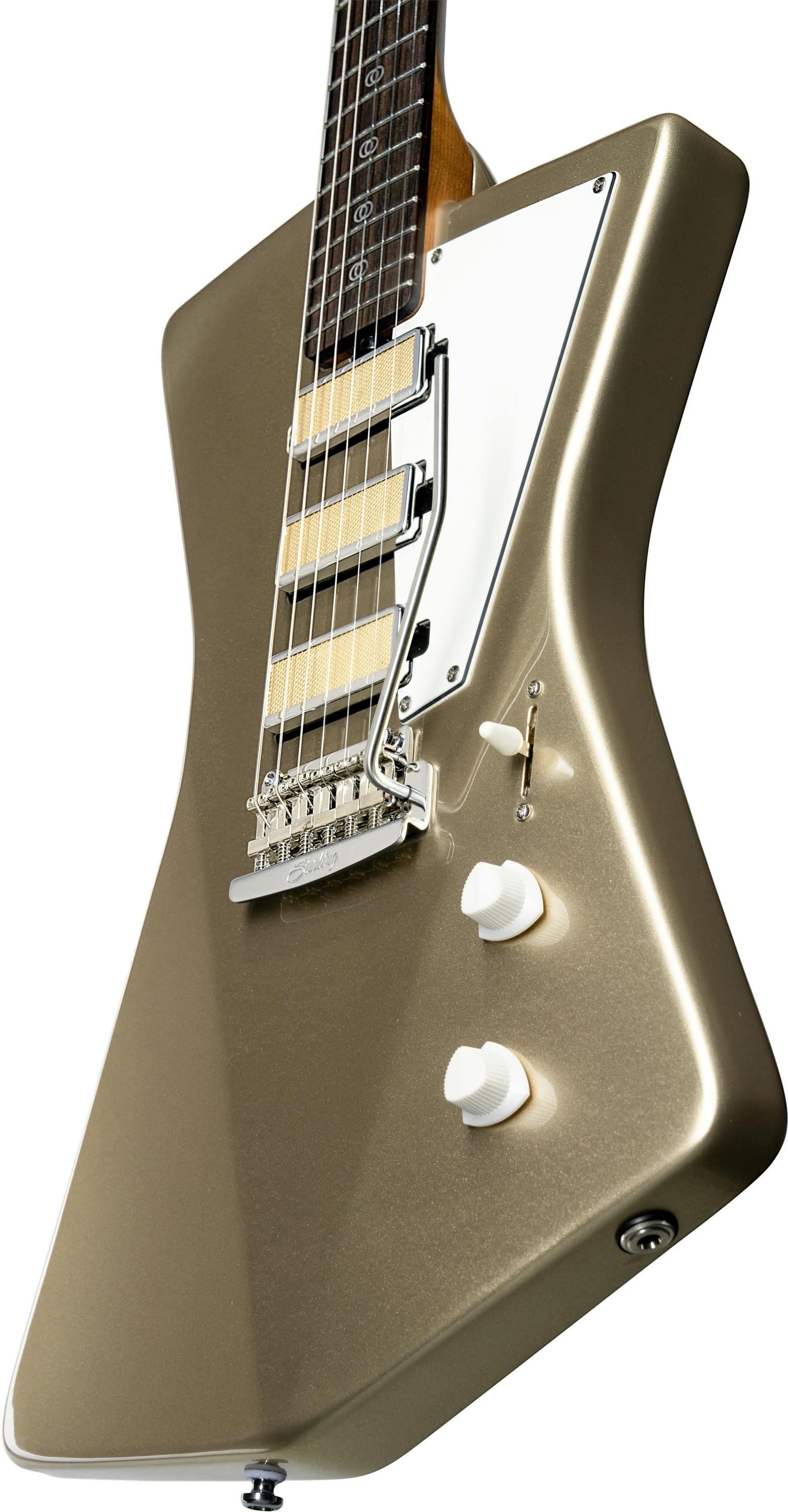 Sterling by Music Man St Vincent Goldie Electric Guitar in Cashmere - GOLDIECSHR2-Sterling-By-Music-Man-St-Vincent-Goldie-Cashmere-Body-Angle.jpg