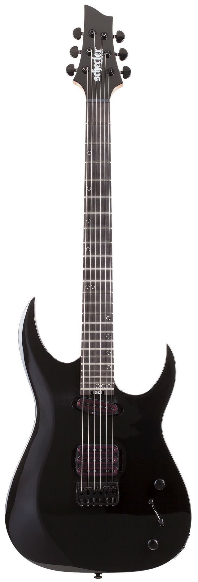 Schecter Sunset-6 Triad Gloss Black - SCH-GTR-2574-Schecter-Sunset-6-Triad-Gloss-Black-Front.jpg