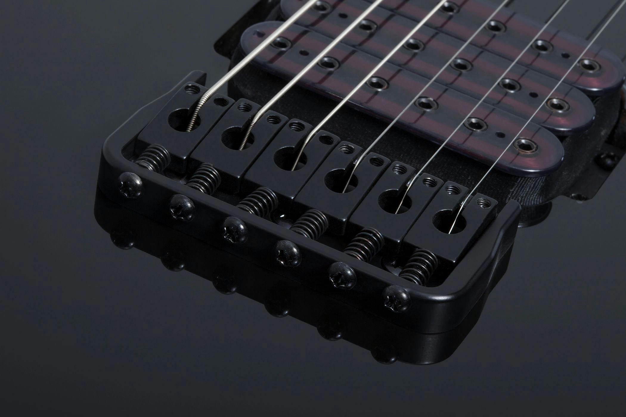 Schecter Sunset-6 Triad Gloss Black - SCH-GTR-2574-Schecter-Sunset-6-Triad-Gloss-Black-Bridge.jpg