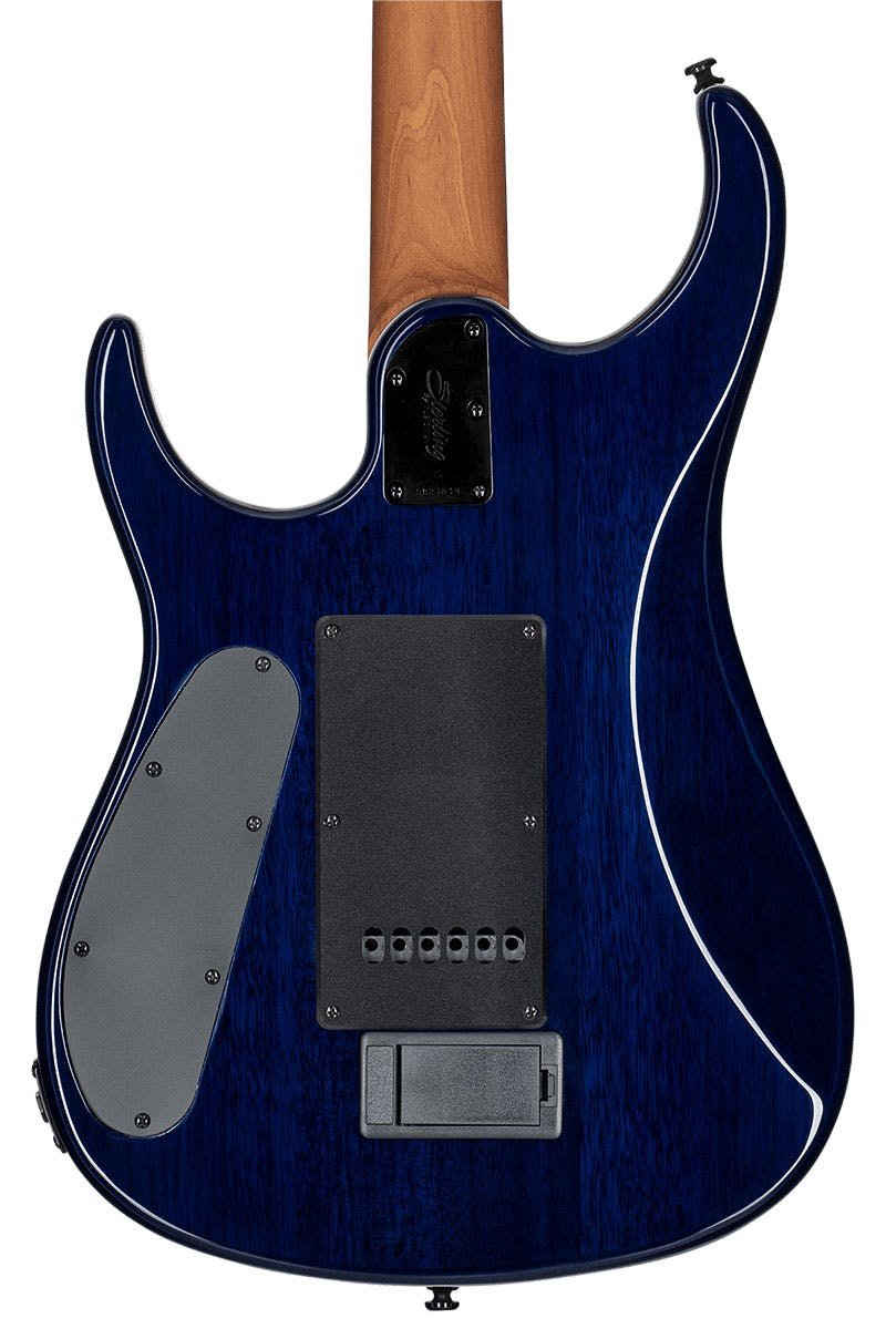 Sterling by Music Man JP15 Dimarzio Quilted Maple Cerulean
