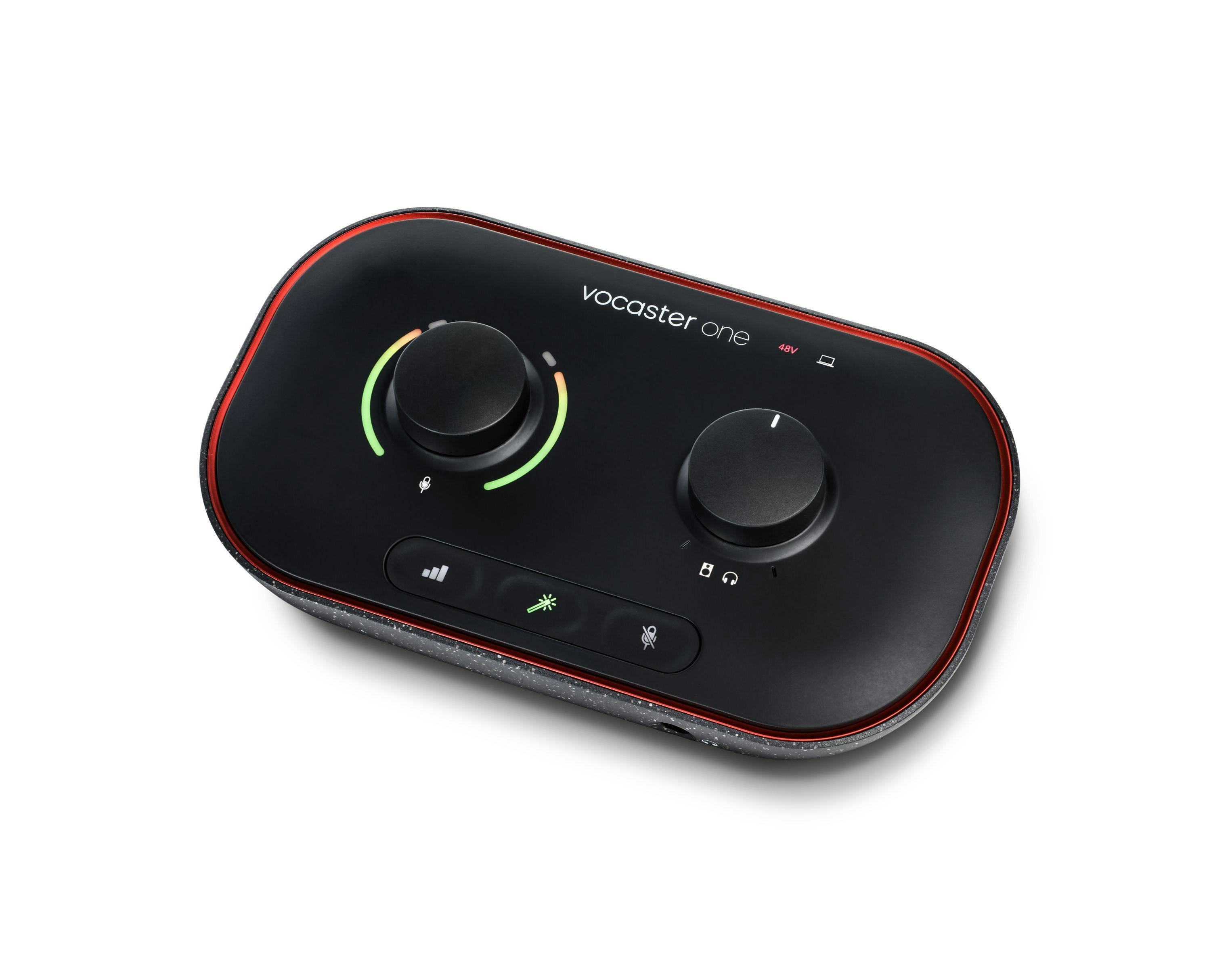 Focusrite Vocaster One Podcast Audio Interface - 511332-Vocaster-One_3quart-right_HR.jpg