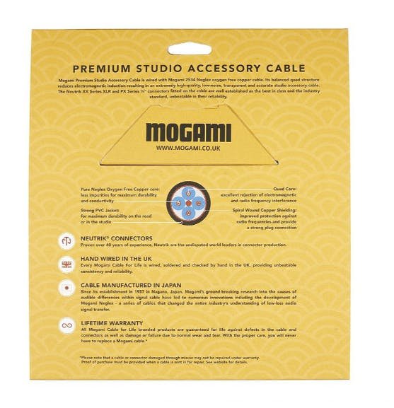 Mogami 2534 Quad Neglex 5m Cable Terminated with Neutrik Black and Gold TRS 1/4″ Jack - 524080-1657536440738.jpg