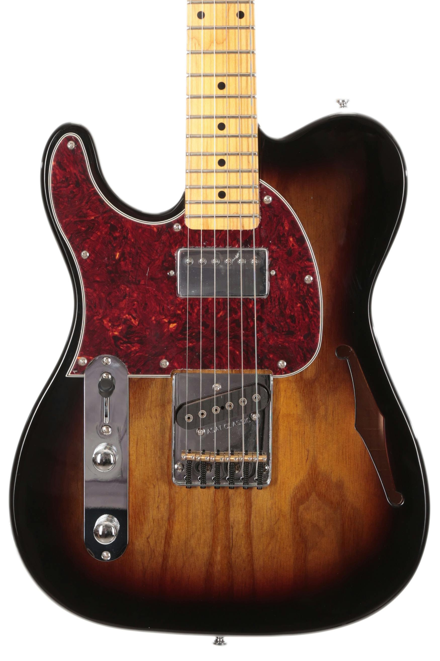 B Stock : G&L Tribute ASAT CL Left Handed Bluesboy Semi-hollow Electric Guitar in Three-Tone Sunburst - B-TI-ACB-S7-0004-B-TI-ACB-S7-0004-2.jpg