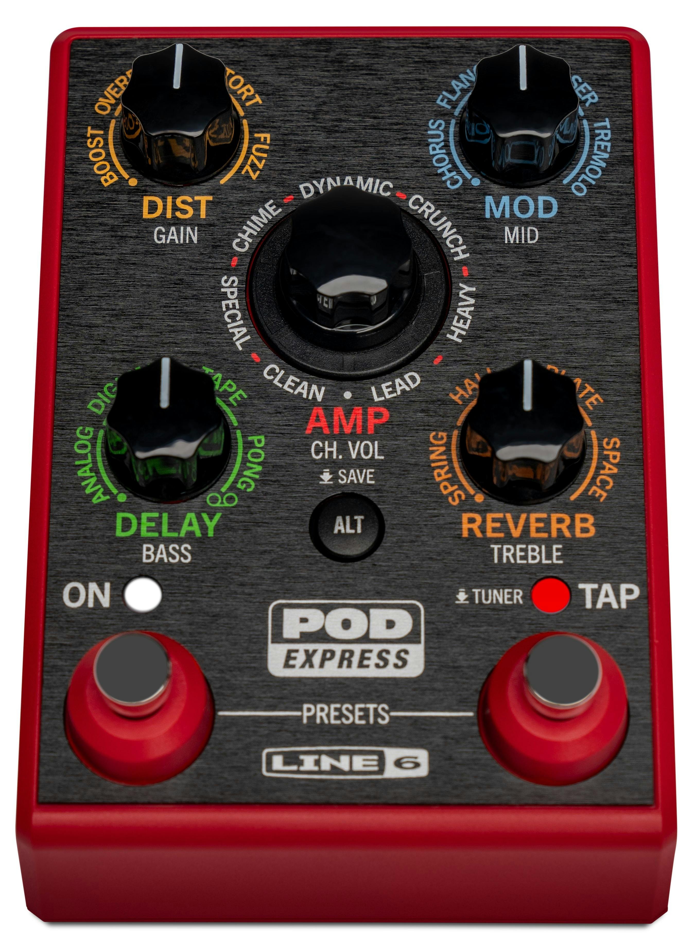 Line 6 POD Express Guitar (純正アダプターセット) Line 6 POD Express Guitar Pedal - Andertons Music Co.