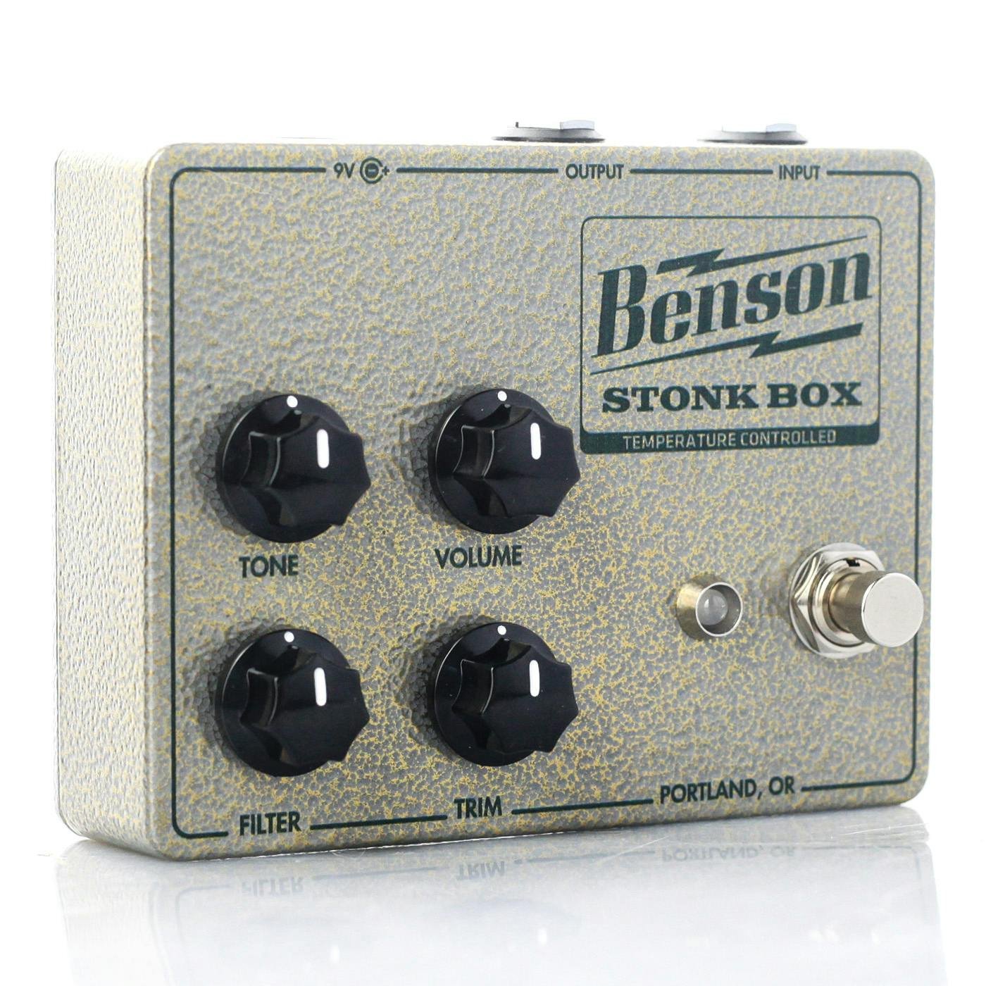 Benson Amps Stonk Box Temperature Controlled Drive Fuzz Pedal - BENSONSTONKBOX-Benson-Stonk-Box-Left.jpg