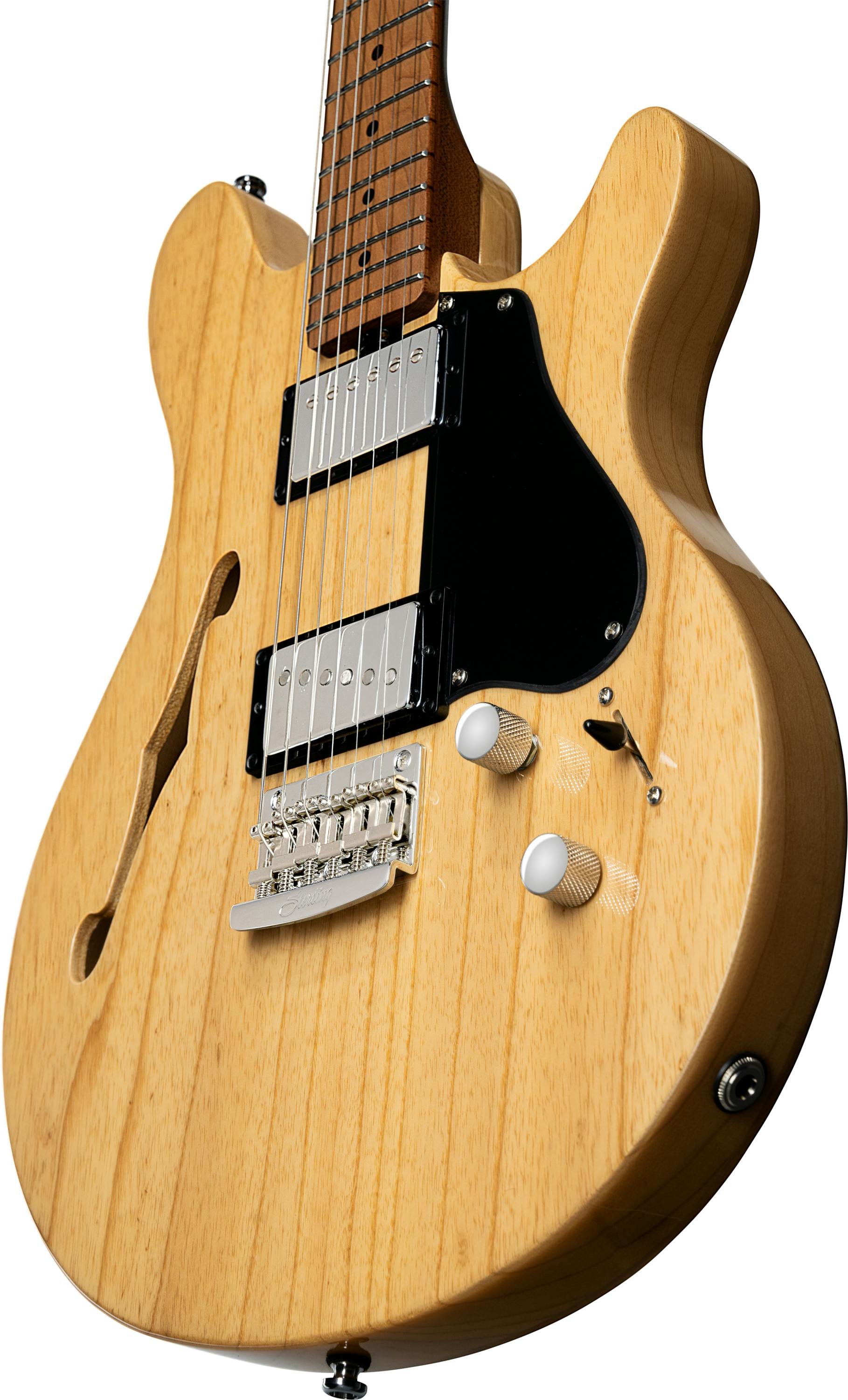 Sterling By Music Man James Valentine Chambered Signature Electric Guitar in Natural - JV60CNTM2-Sterling-By-Music-Man-James-Valentine-Chambered-Natural-Body-Angle.jpg