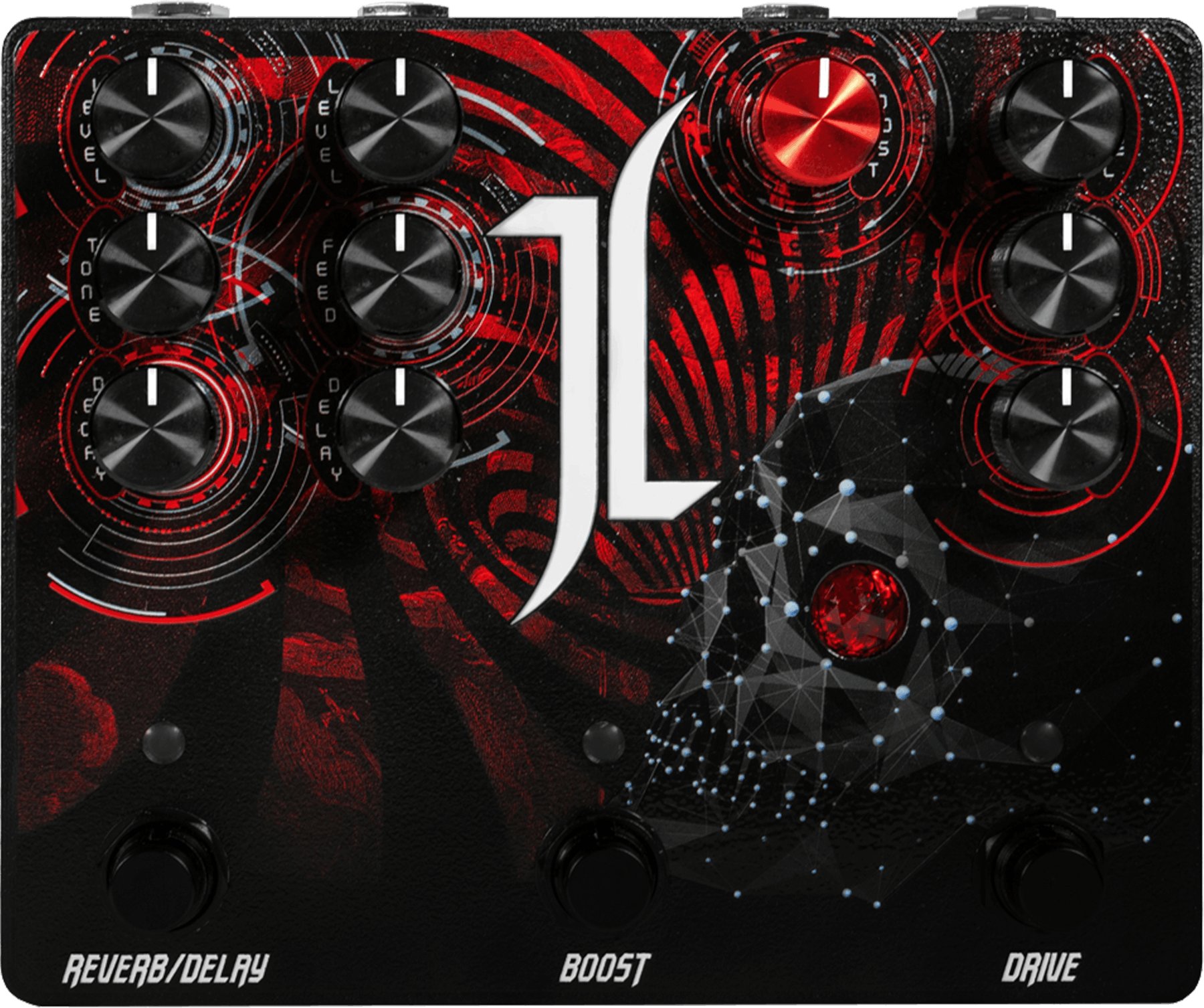 AllPedal Devils Triad Jeff Loomis Signature Distortion Boost Delay