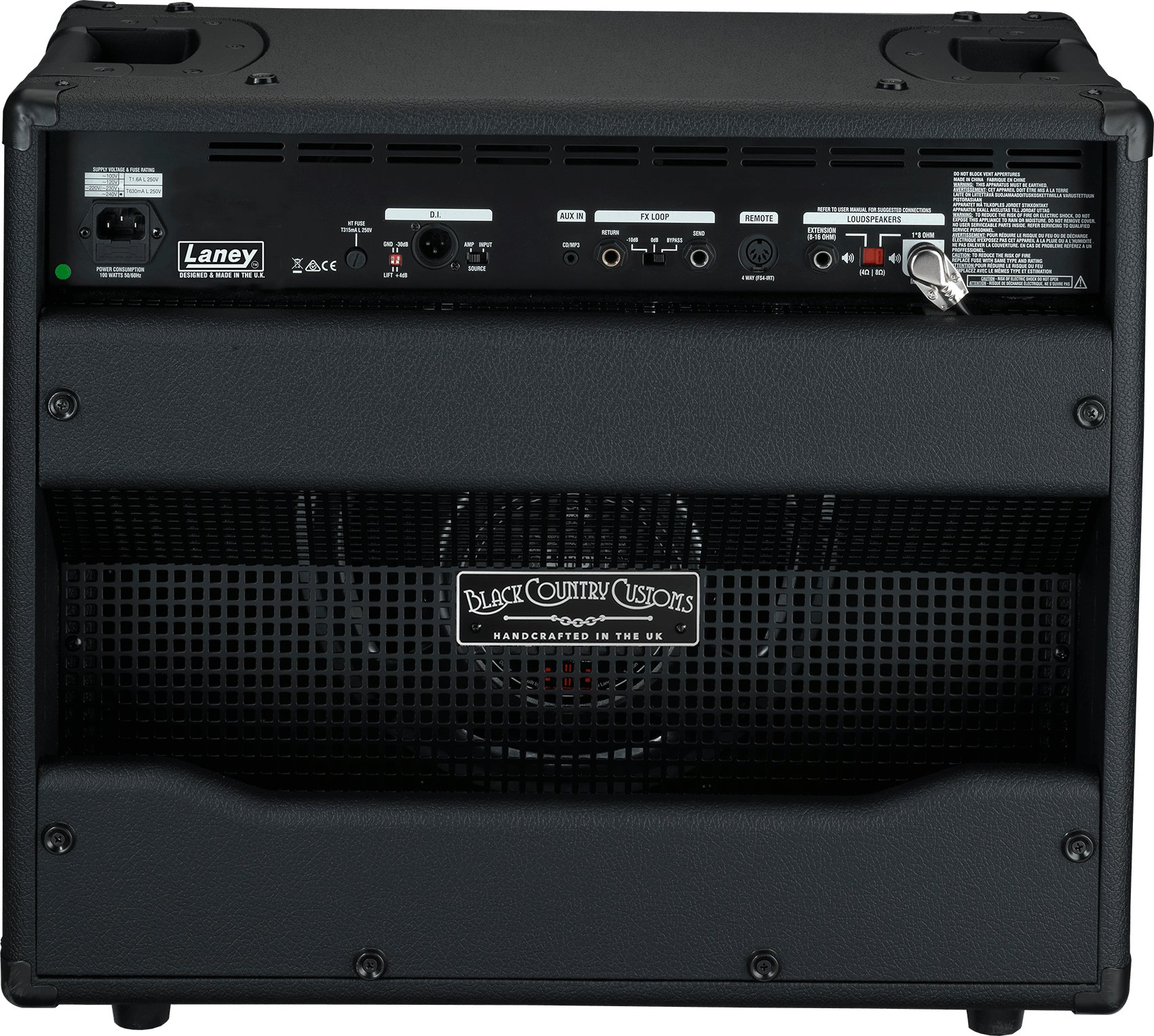 Laney BCC Ironheart IRT30-112 30w 1x12 Combo - BCC-IRT30-112-IRT30-112-Back.jpg