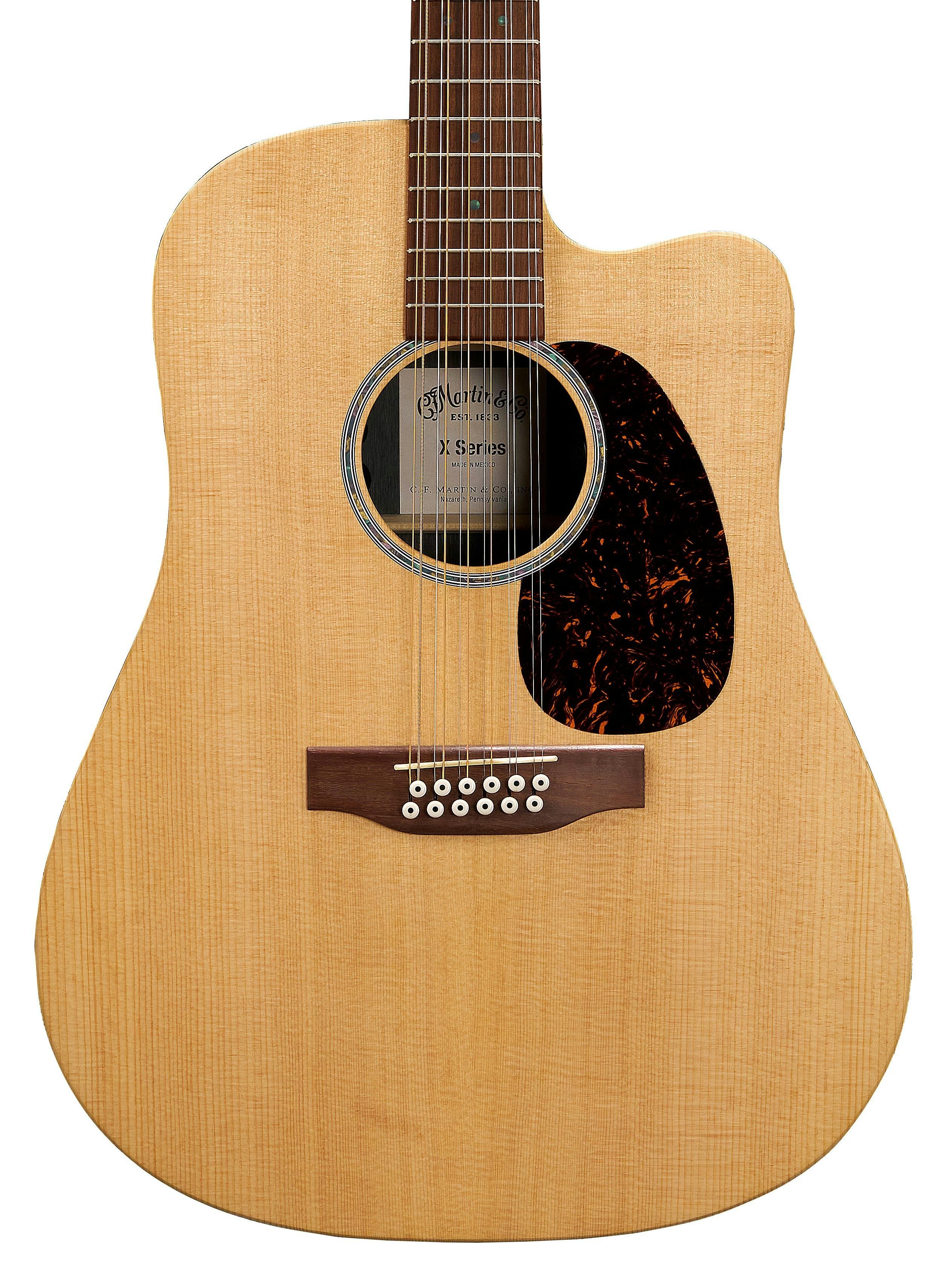 Martin X-Series DC-X2E 12 String Electro-Acoustic in Natural - CFM-GTR-DCX2E-BRAZ12-DC-X2E_12String_front-1.jpg