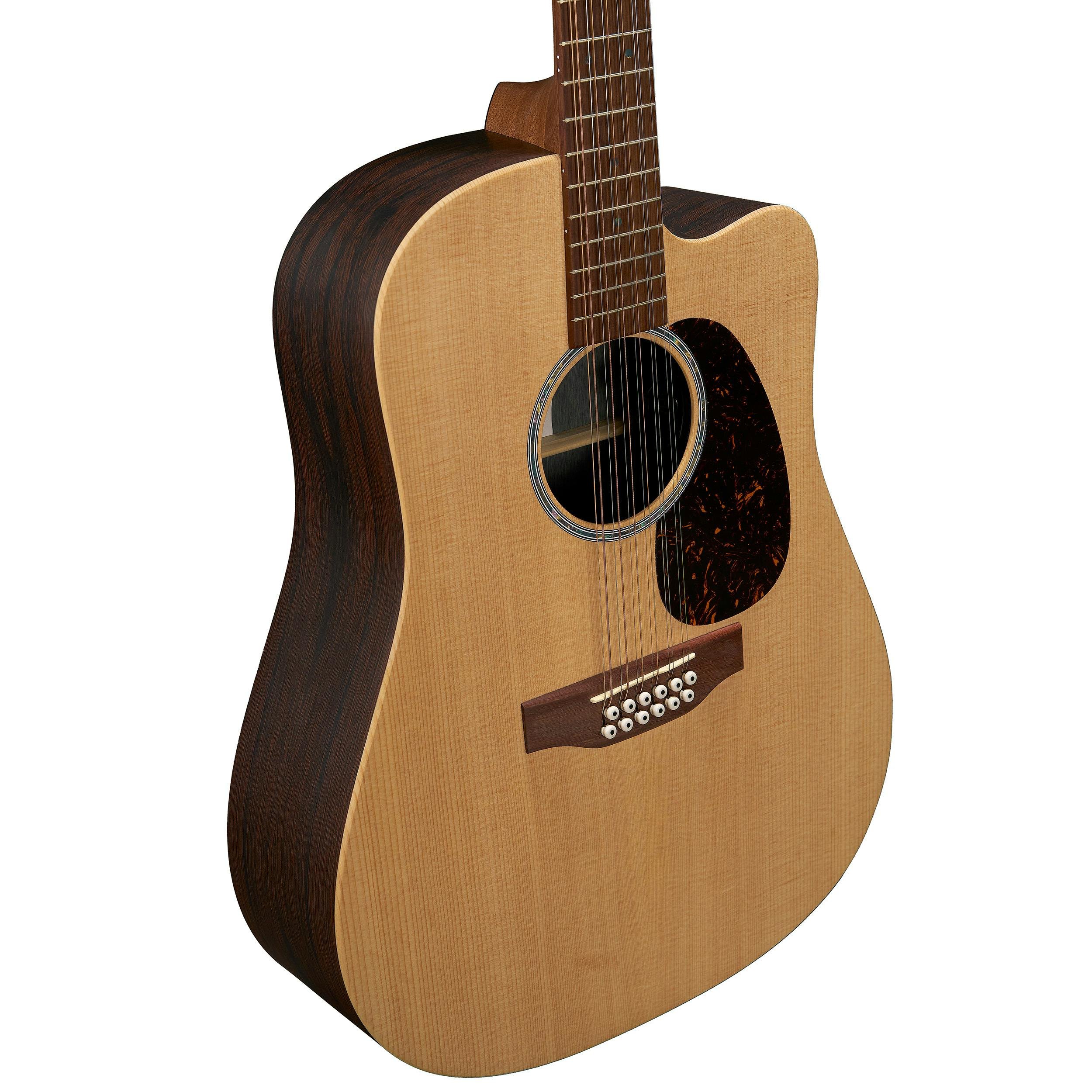 Martin X-Series DC-X2E 12 String Electro Acoustic in Natural - CFM-GTR-DCX2E-BRAZ12-DC-X2E_12String_Front-Angle-2.jpg