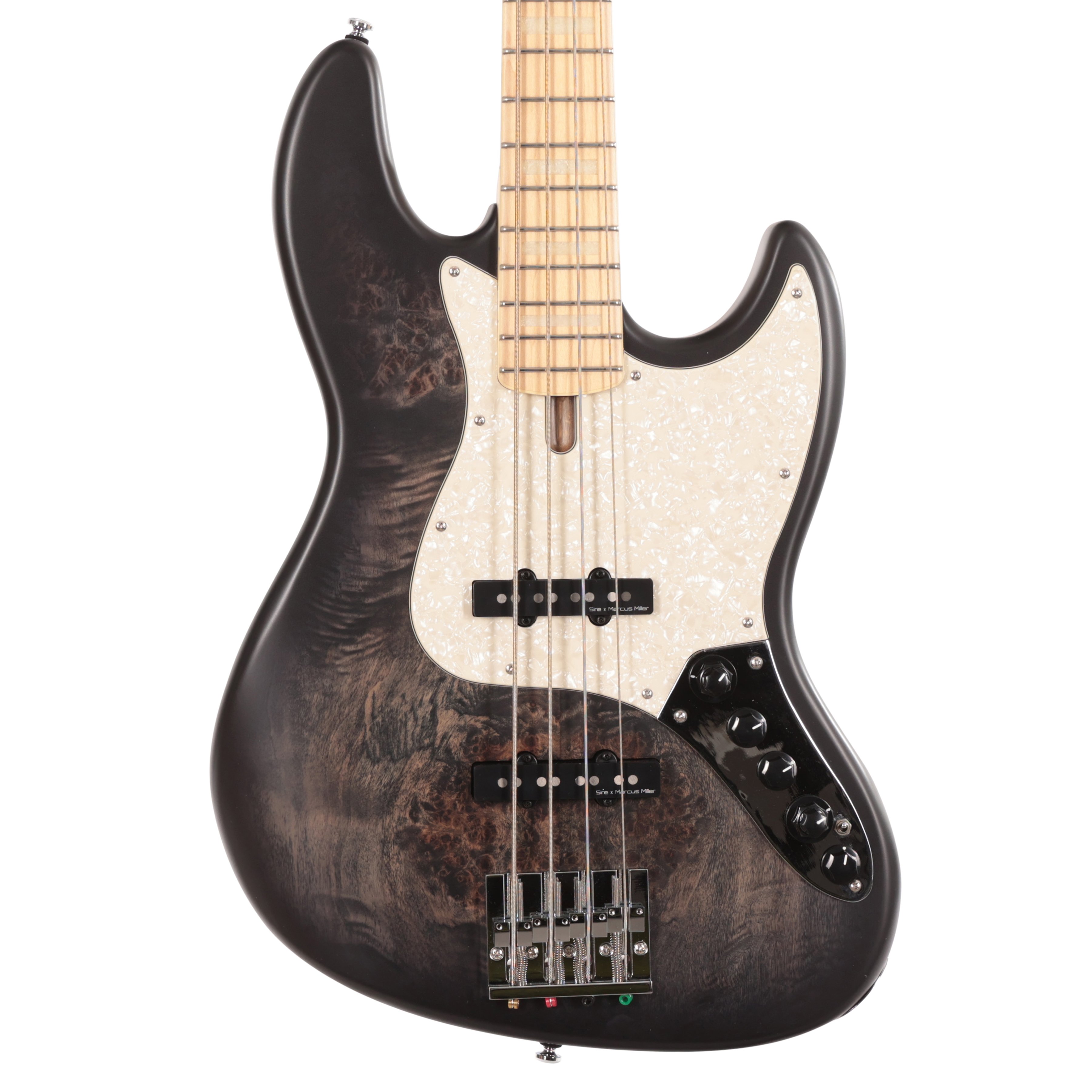 Sire Marcus Miller V7 Reissue Bass Guitar Swamp Ash 4-String in Transparent Black Satin - SIREV7RESA4TBKS (2).jpg