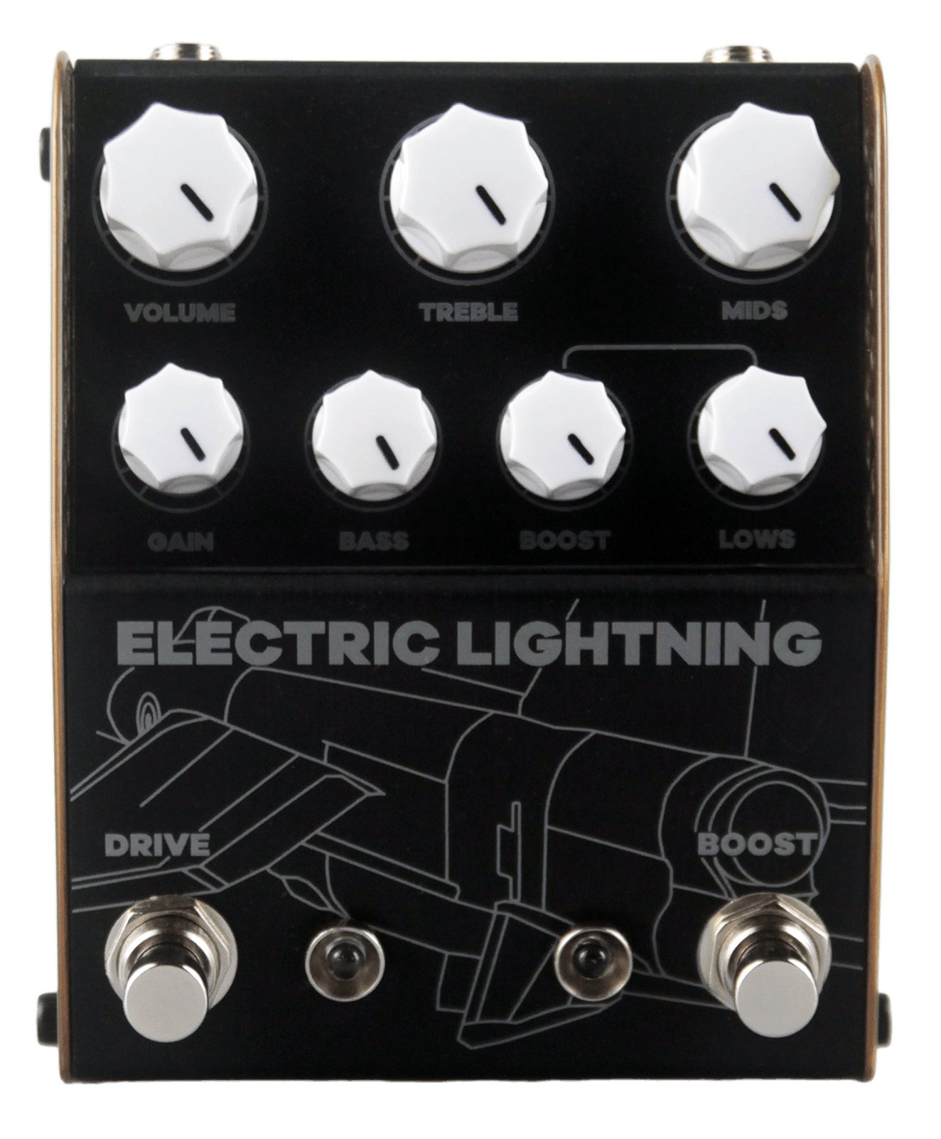 ThorpyFX ELECTRIC LIGHTNING Tube Overdrive Pedal - Andertons Music Co.