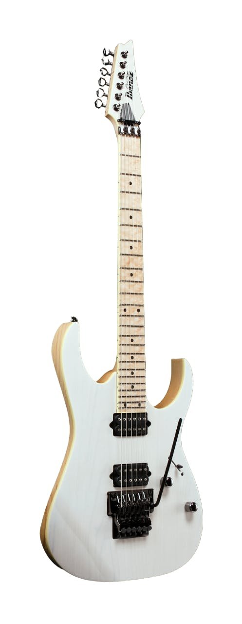 Ibanez RG652AHMFXRPB RG Prestige Electric in Antique White Blonde - RG652AHM-AWD-ibanez-RG652AHM_AWD-antique-white-blonde-angle.jpg
