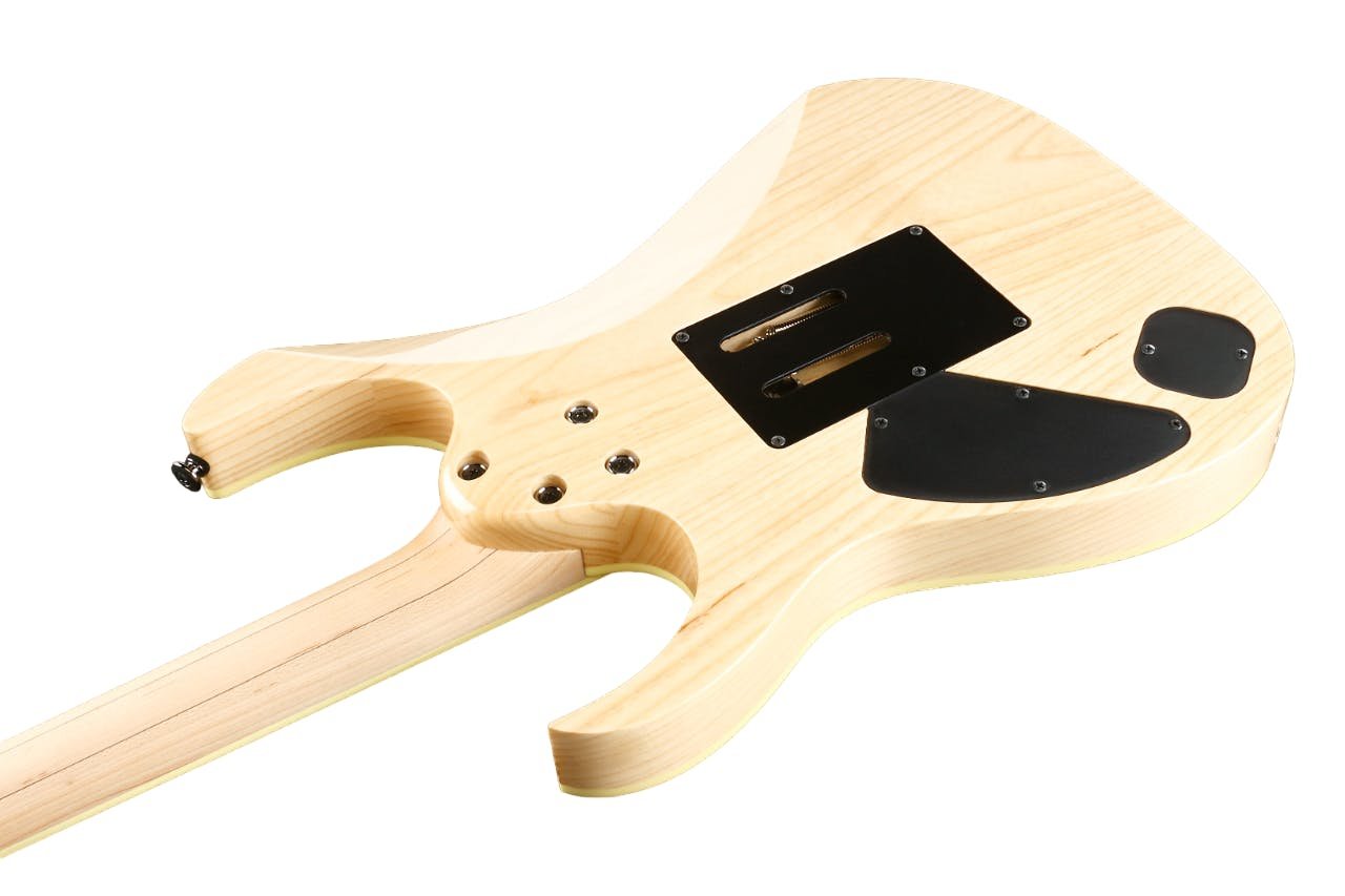Ibanez RG652AHMFXRPB RG Prestige Electric in Antique White Blonde - RG652AHM-AWD-ibanez-RG652AHM_AWD-antique-white-blonde-back-angle.jpg