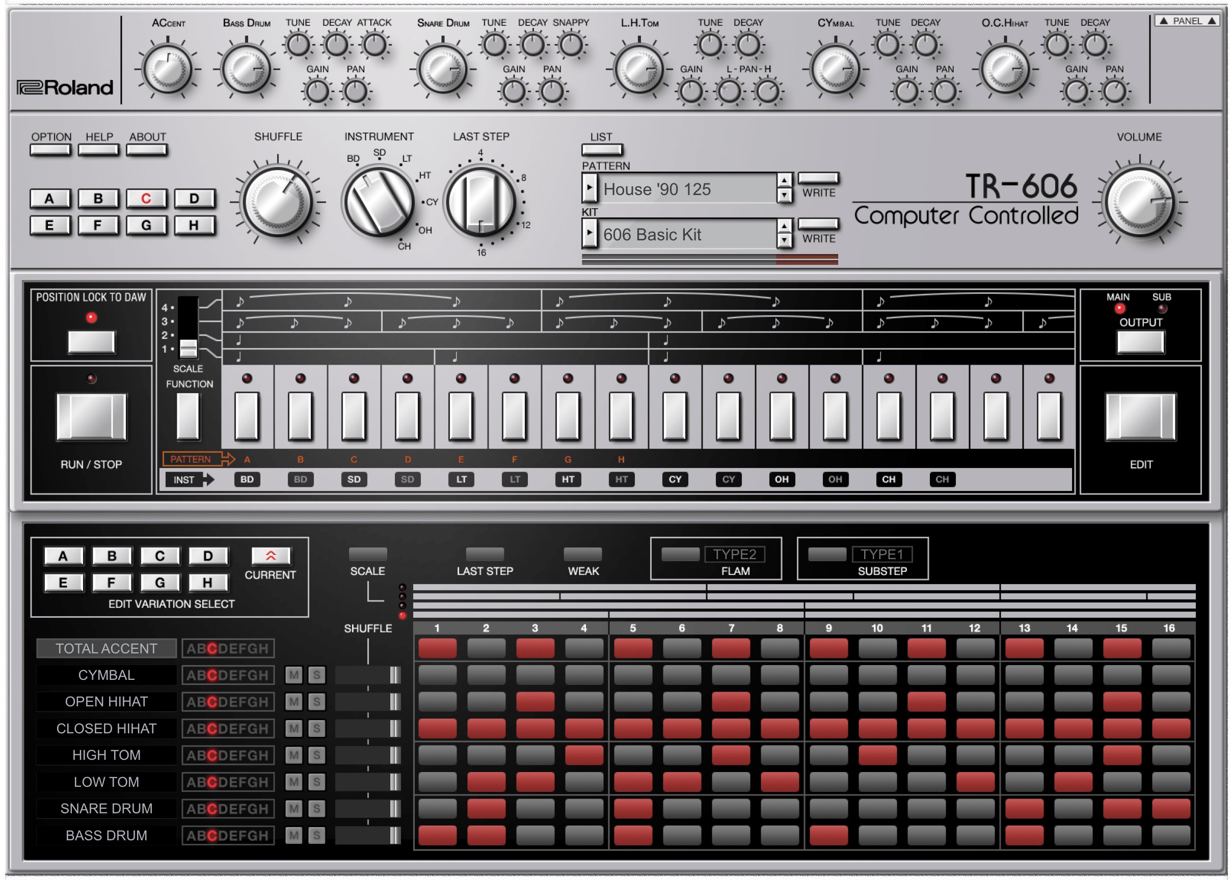 Roland Cloud TR-606 Virtual Instrument Plugin - Lifetime Key - 413236-TR-606 open detail.jpg