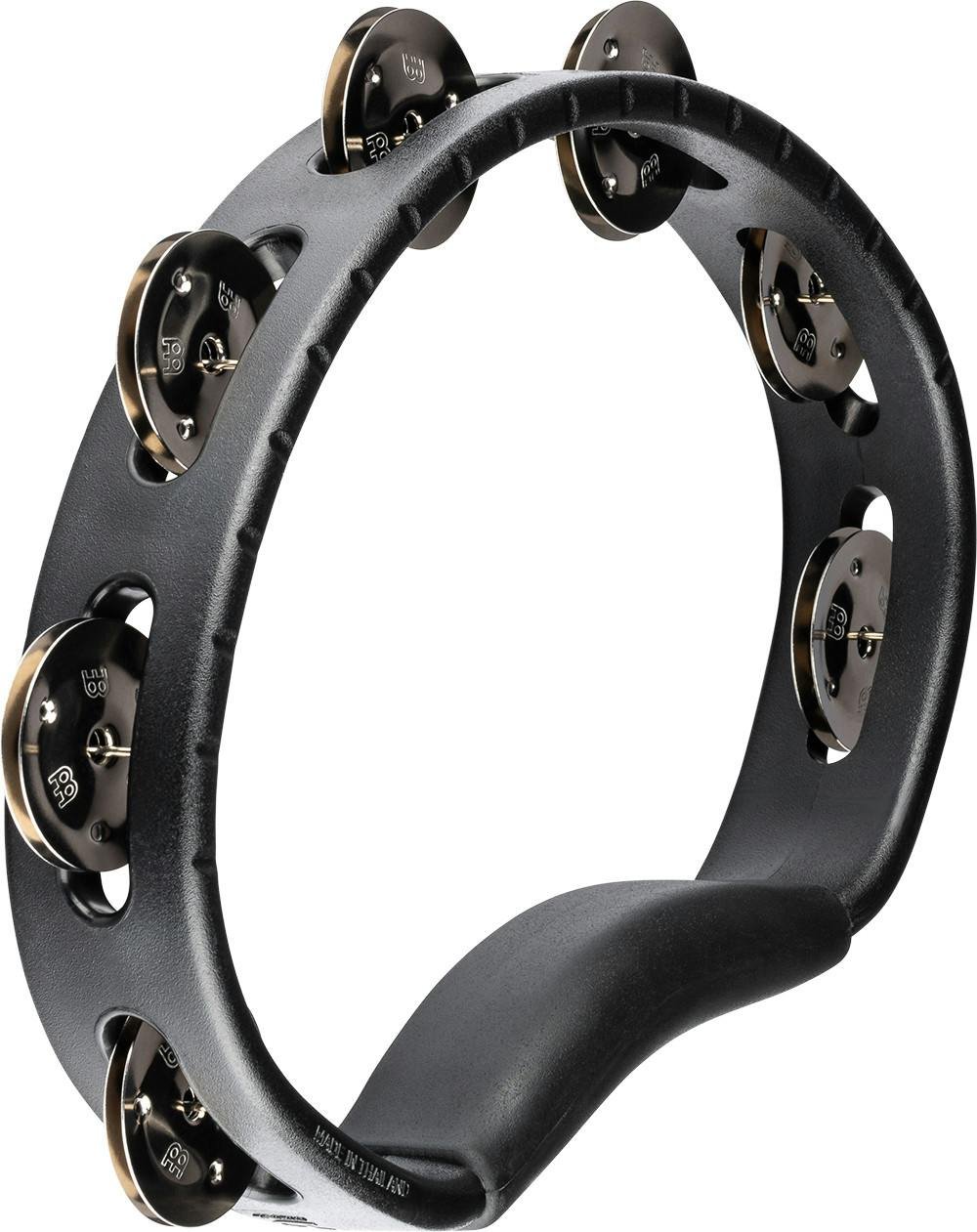 Meinl Headliner Series Single Row Hand Held Tambourine Stainless Steel Jingles Black - HTBK-HTBK.jpg