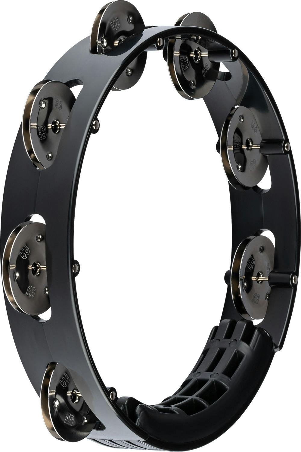 Meinl 8in Tour Tambourine Single Row Stainless Steel Jingles Black - HTT8BK-HTT8BK_4.jpg
