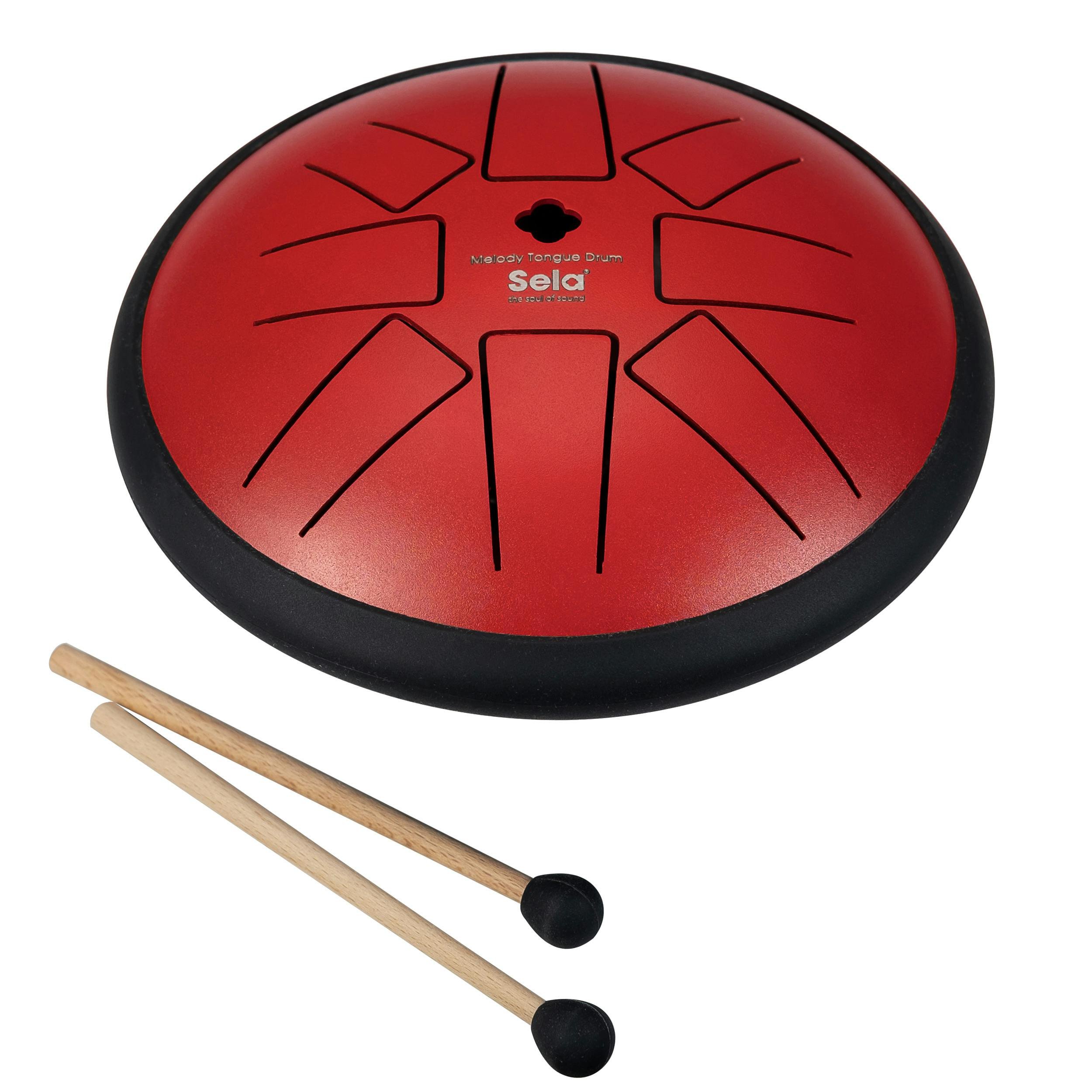 Sela Melody Tongue Drum 6in F Min Red - SE362-SE-362-00.jpg