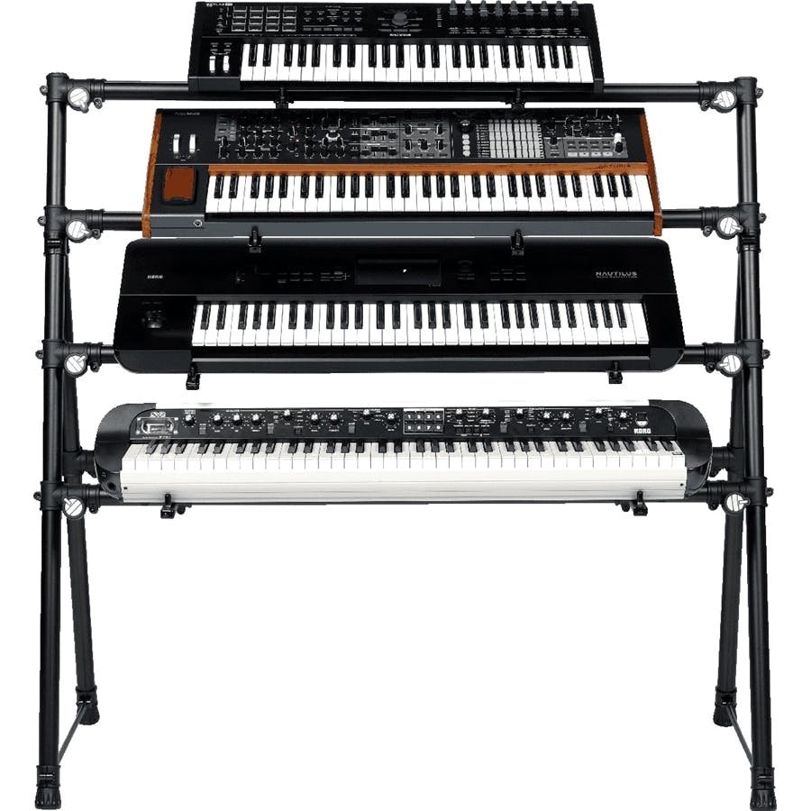 QUIKLOK MKS4 4 WAY Multiple Keyboard /DJ  Stand - QL-MKS4-Quiklok_Keyboard-Stand_Close-up4.jpg