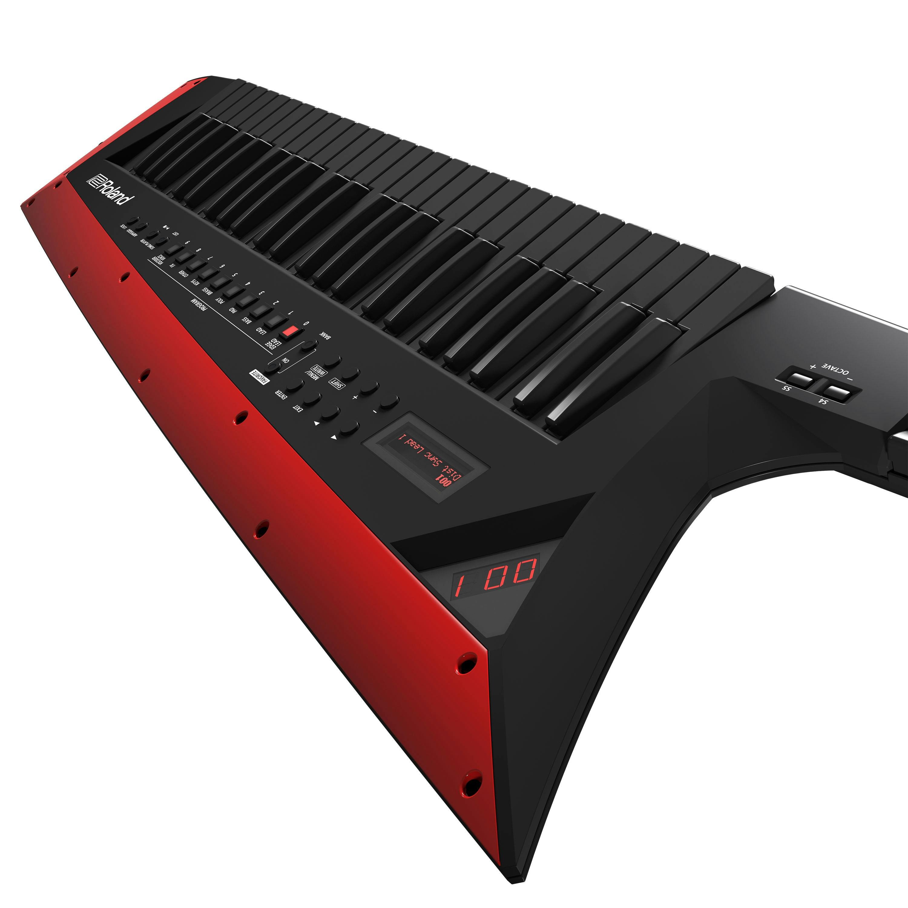 Roland AX Edge Keytar in Black - 295291-AX-Edge Angled3.jpg