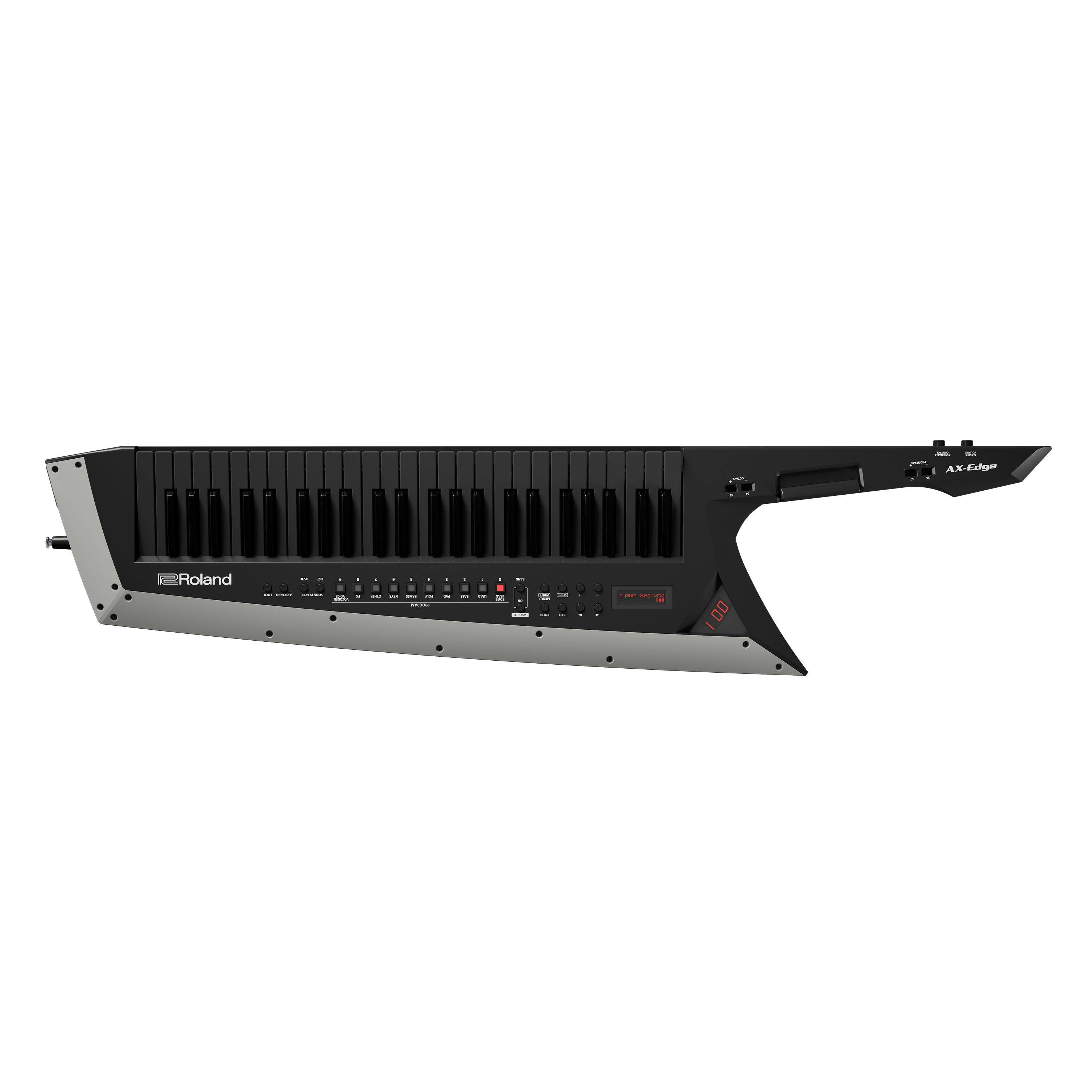 Roland AX Edge Keytar in Black - 295303-AX-Edge Black with Silver Blade.jpg