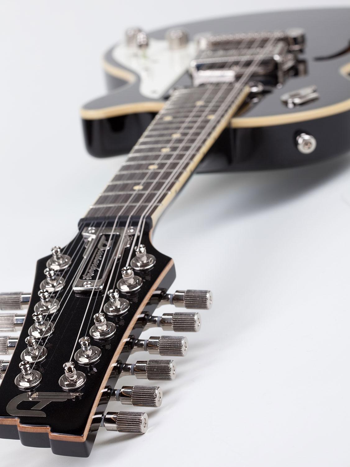 Duesenberg Mando 12-String Semi-Hollow Electric Mando Guitar in Black  - Mando_DT3.jpg