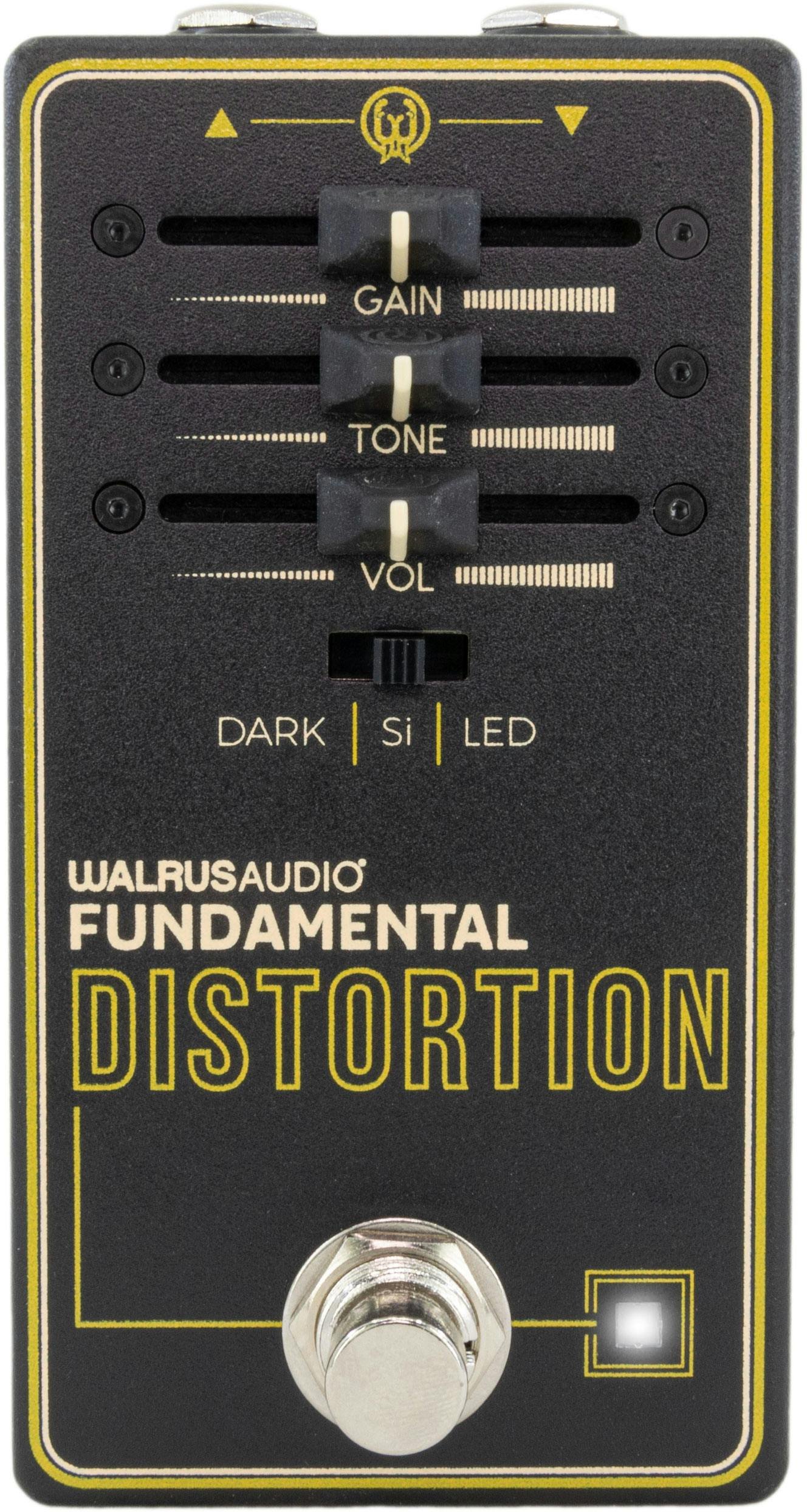 Walrus Audio Fundamental Series Distortion Pedal - 64198-Walrus-Audio-Fundamental-Series-Distortion-in-Black-Front.jpg
