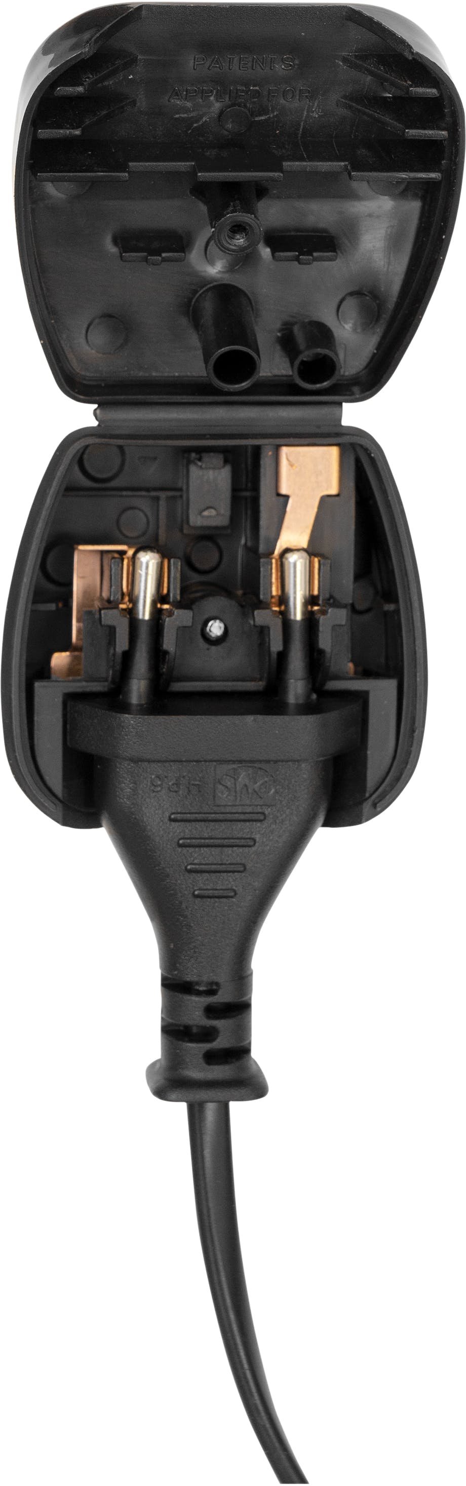 ElectroVision 2 Pin European to 3 Pin UK Plug Adaptor - 401310-ElectroVision-2-Pin-European-to-3-Pin-UK-Plug-Adaptor-Open.jpg