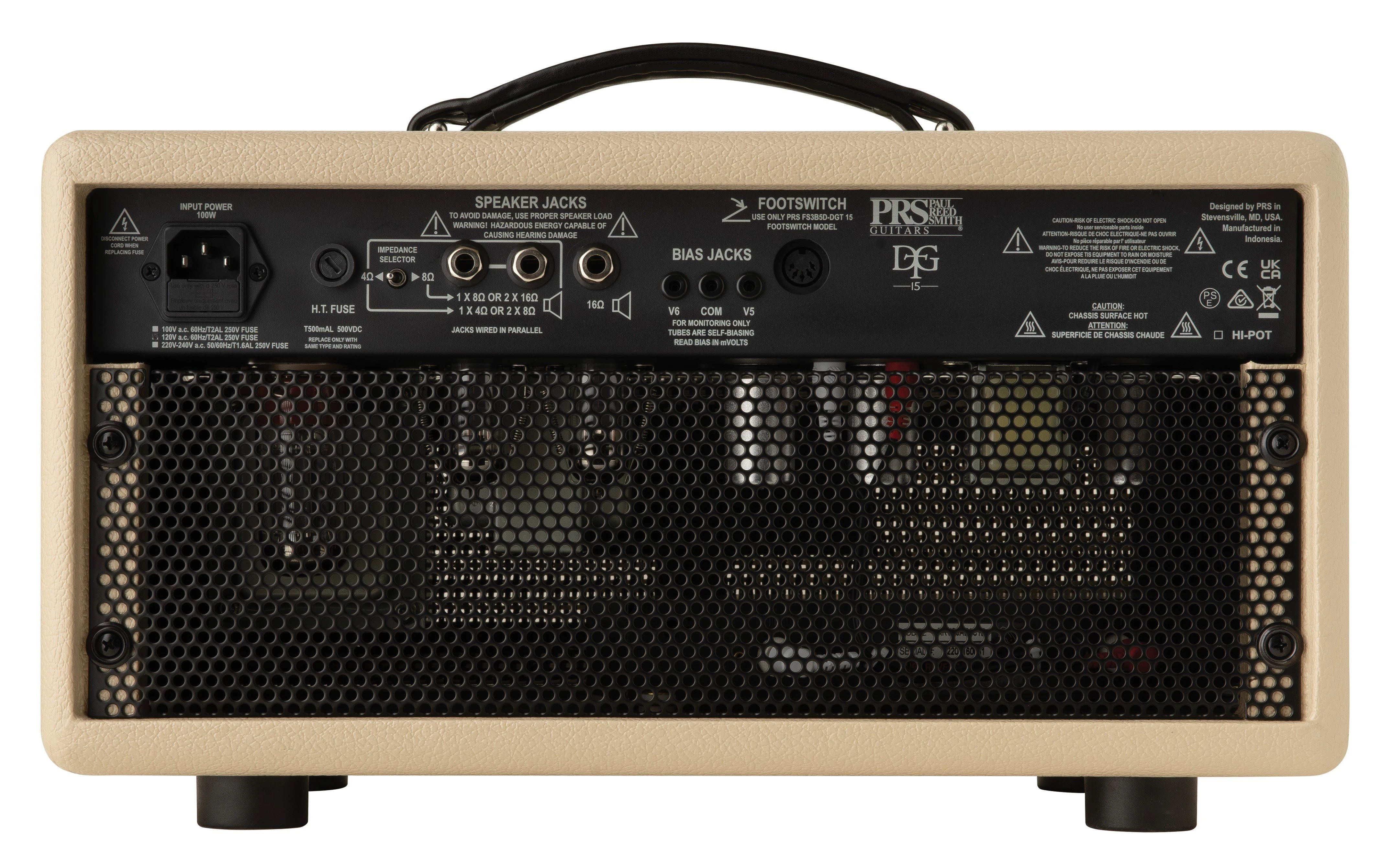 PRS DGT 15 David Grissom 15w Single Channel Guitar Amp Head - DGT 15_back.jpg