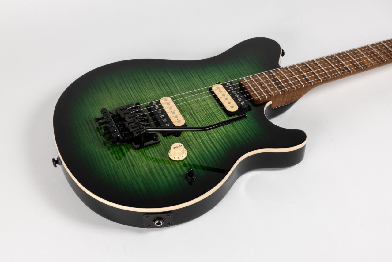 Music Man Axis - Matcha Flame Top - Roasted Figured Maple Neck & fretboard - Black Hardware - 300-DTF-R1-00-MB-BM-4.jpg
