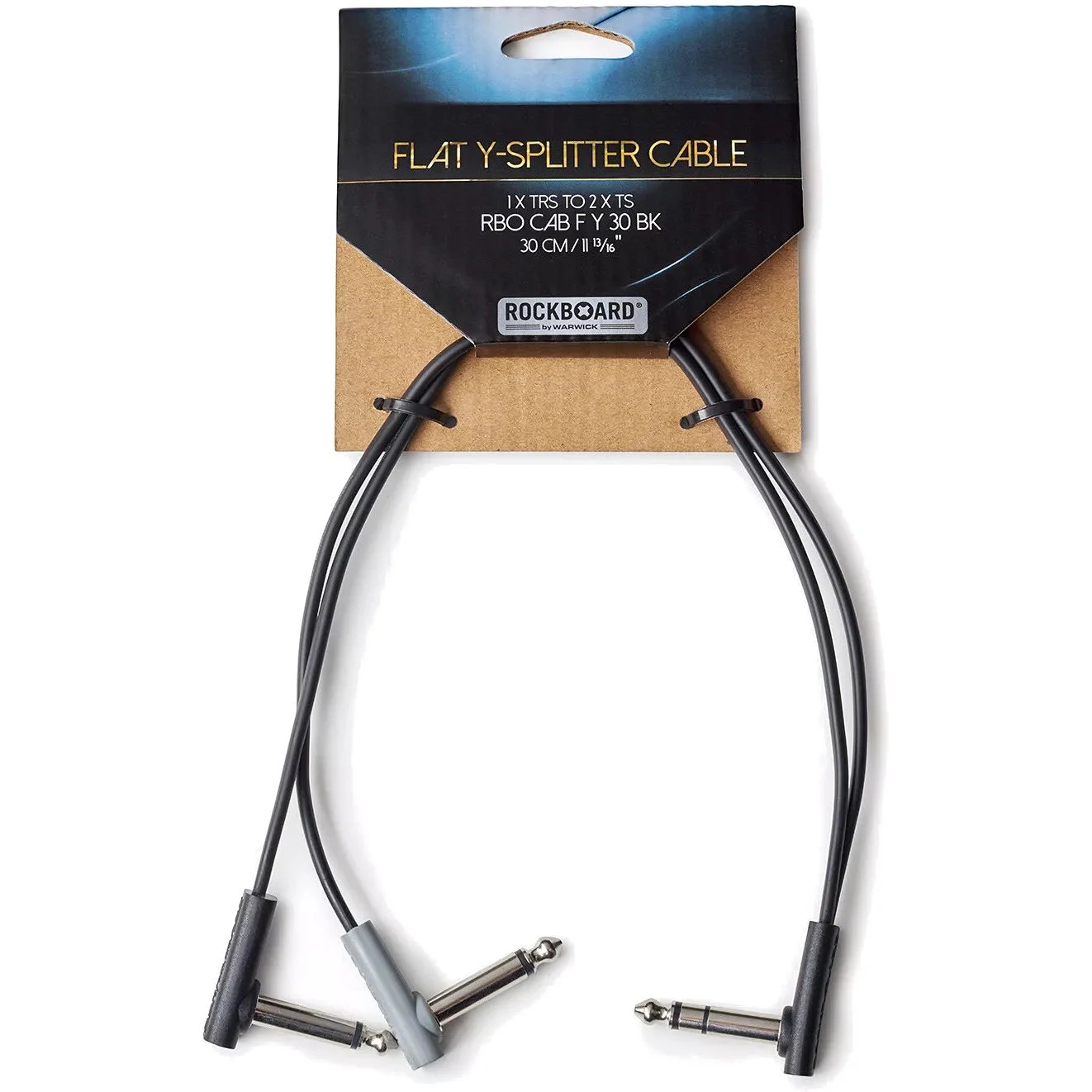 RockBoard Flat Patch Y Splitter Cab 30 cm in Black - 1697115445RBO CAB F Y 30 BK_2.jpg