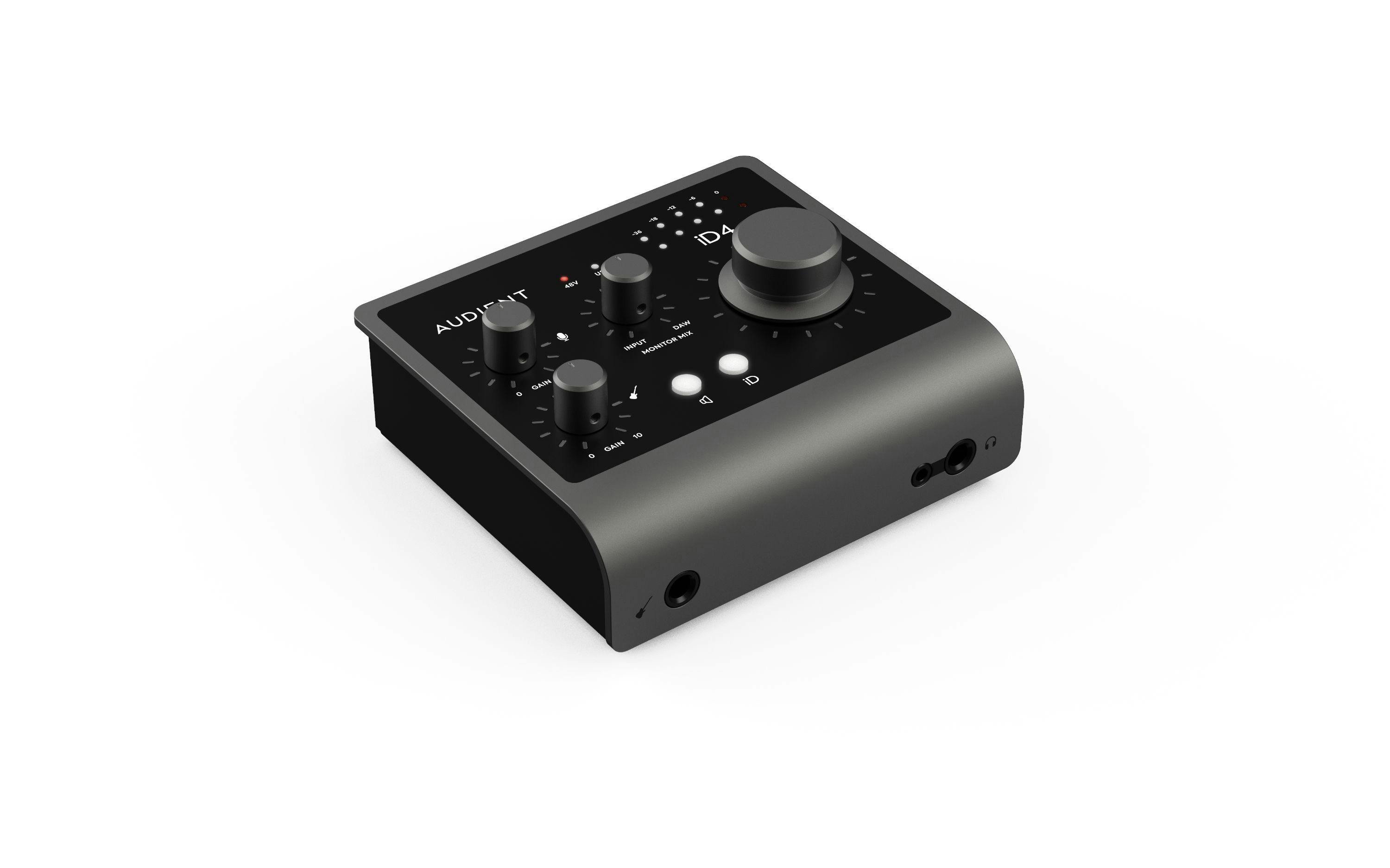 Audient ID4 MkII USB Audio Interface - 425714-iD4 Front 3-4 Left.jpg