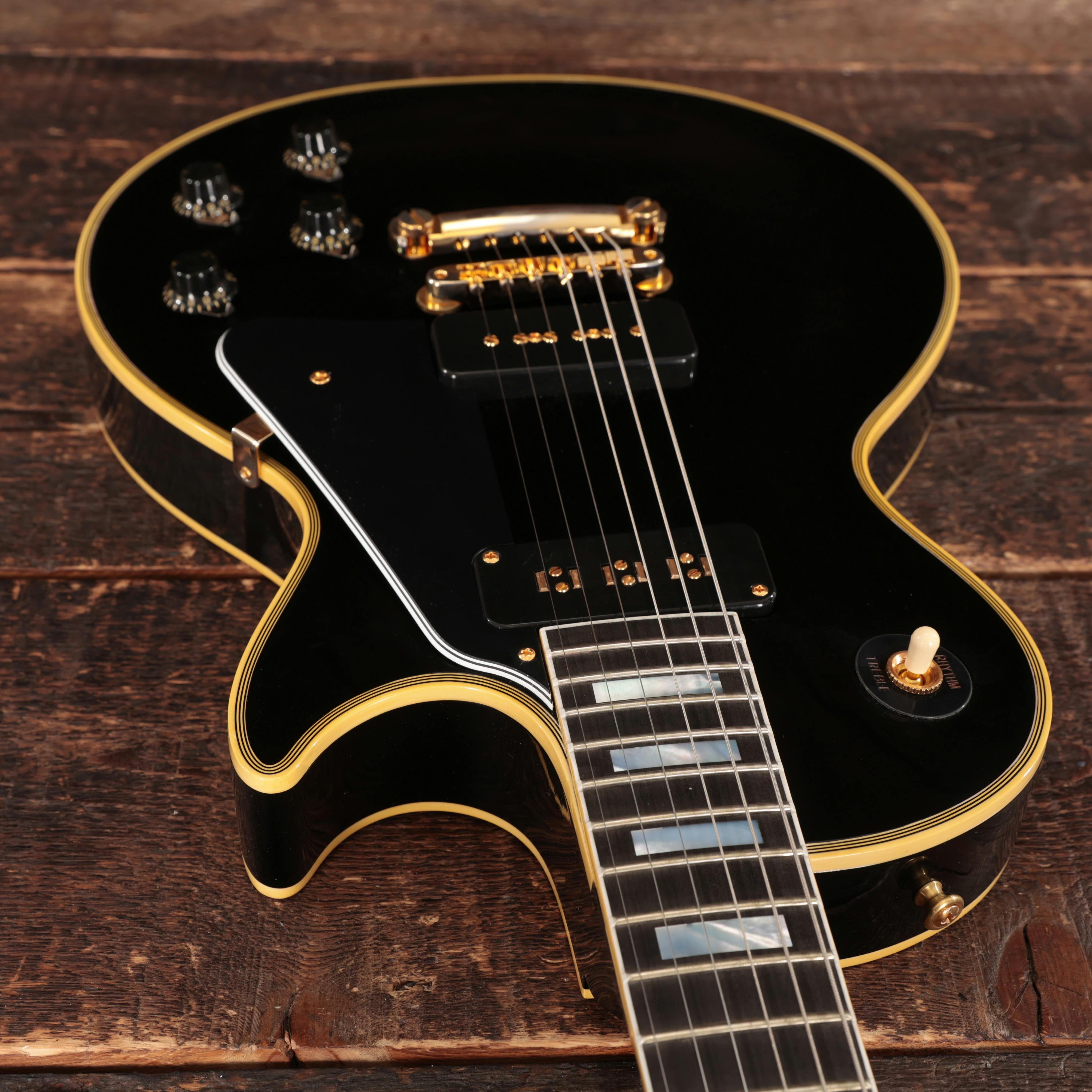 Gibson Custom Shop 1954 Les Paul Custom Staple Pickup Reissue VOS Ebony - LPB54VOEBGH1-43516-12.jpg