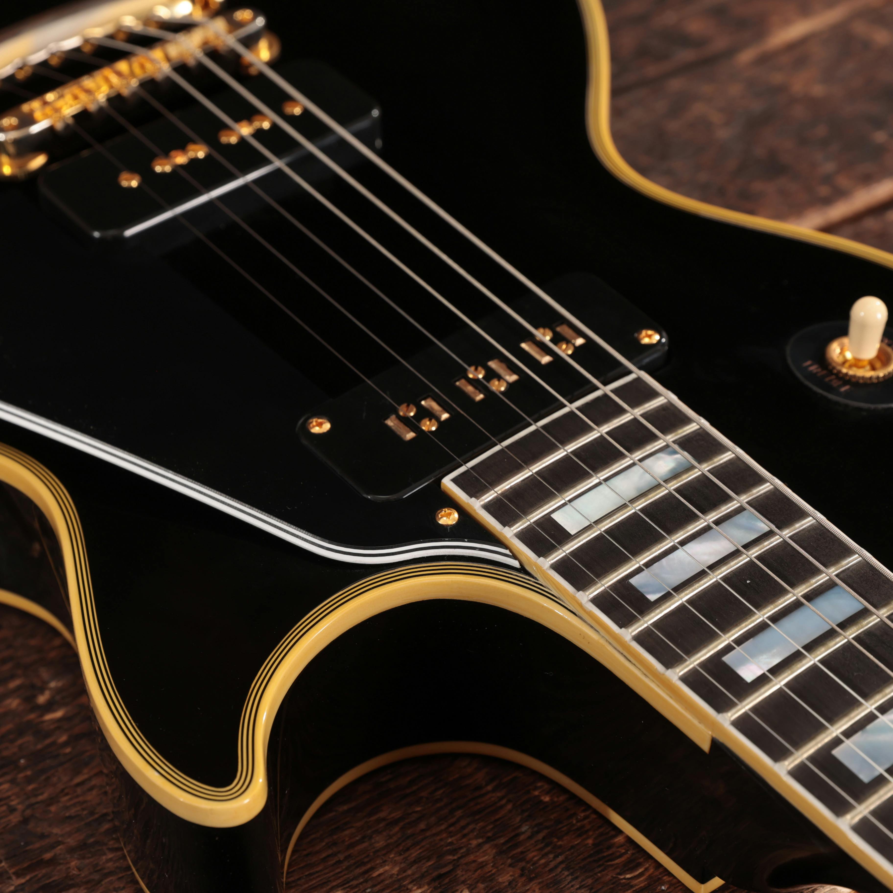 Gibson Custom Shop 1954 Les Paul Custom Staple Pickup Reissue VOS Ebony - LPB54VOEBGH1-43516-13.jpg