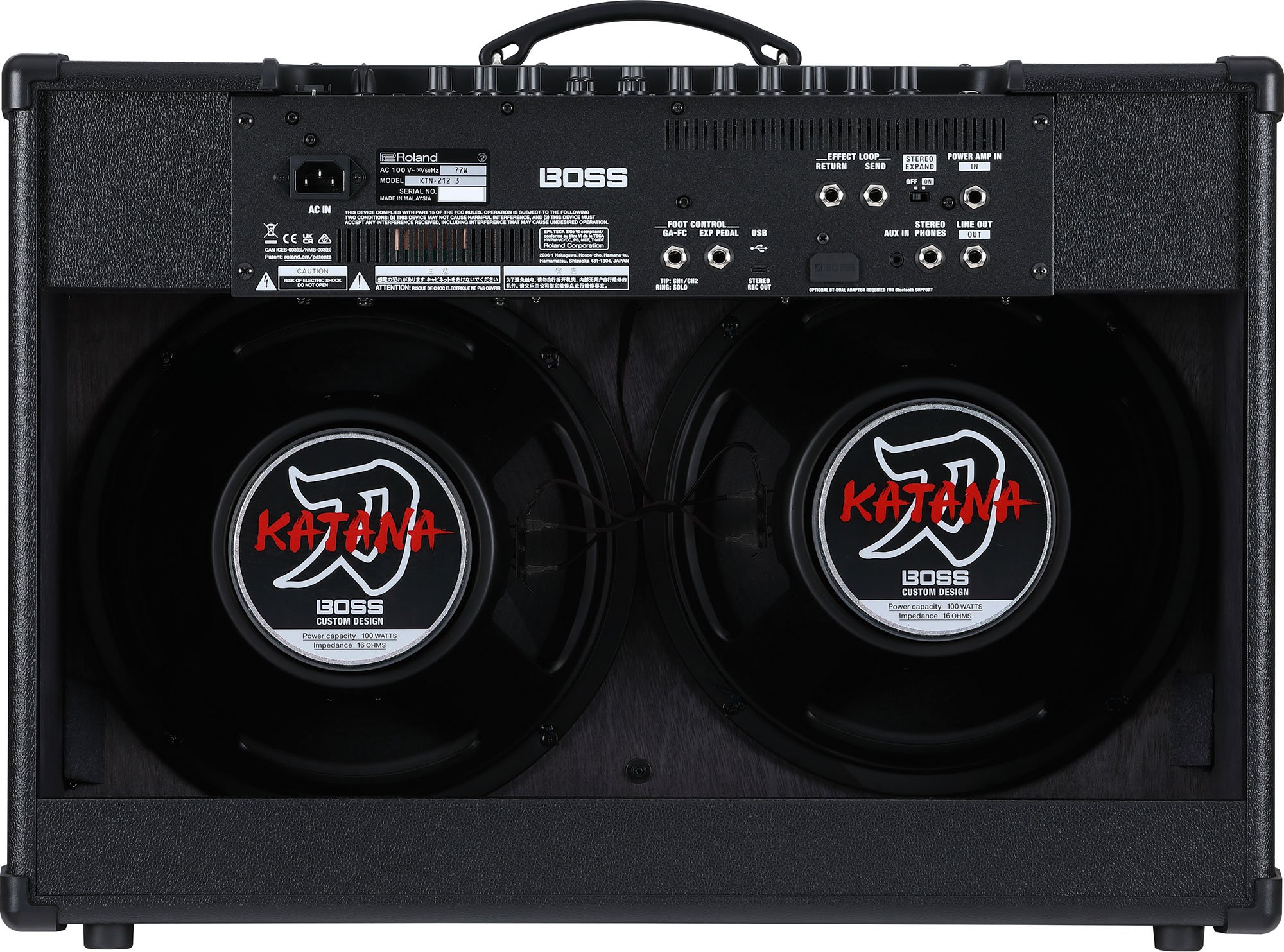 Boss Katana 100 212 Gen 3 100w 2x12 Guitar Combo - KTN-212 3_rear.jpg