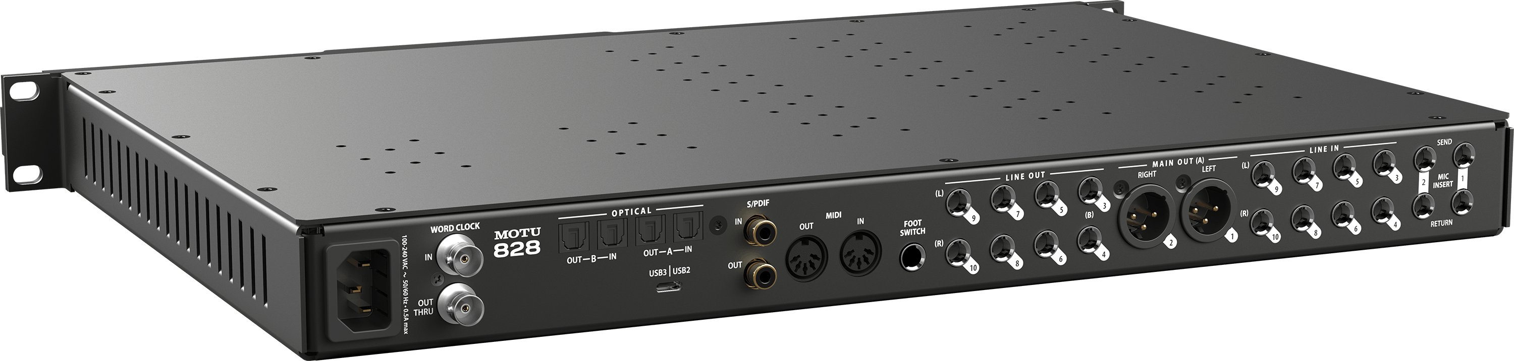 MOTU 828 28 x 32 USB3 Audio Interface - 1349-Motu_828_Audio-Interface_Rear-right.jpg