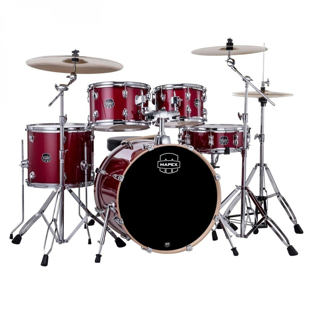 Mapex Venus 20 Drum KitCrimson Red Sparkle  - VE5045FTC-VM-VE5045FTC-VM_Front.jpg