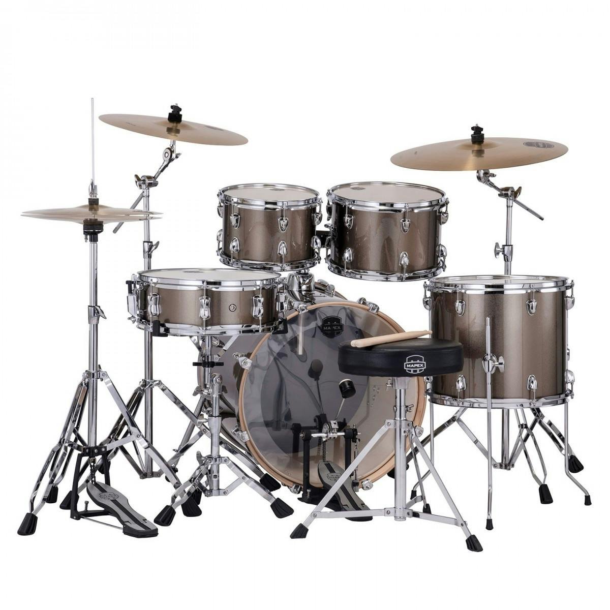 Mapex Venus 22" Drum Kit in Copper Metallic - VE5295FTC-VX-VE5295FTC-VX_Rear.jpg
