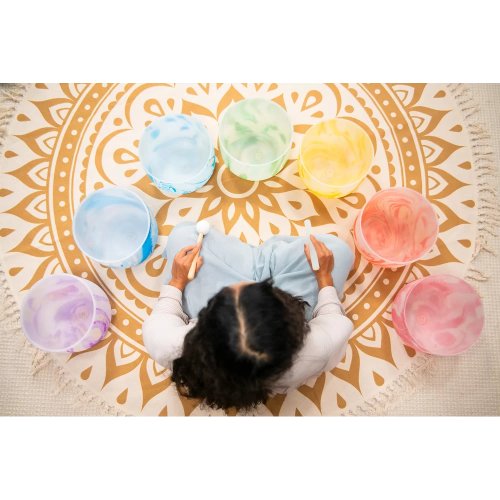 Meinl Sonic Energy 7-piece Marble Crystal Singing Bowl Chakra Set - MCSBSETCHA_web_lifestyle_04.jpg