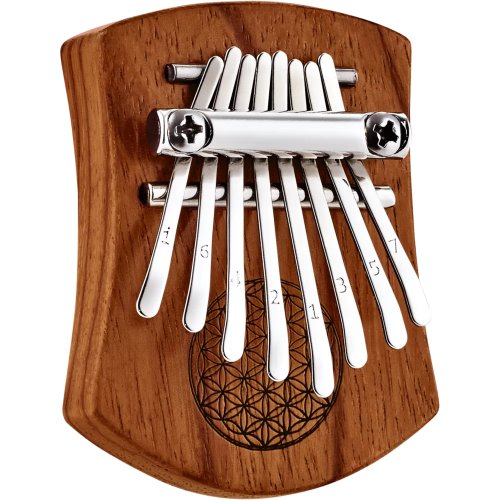 Meinl Sonic Energy Mini Kalimba C major 8 notes Flower of Life Design Red Zebrawood Body - KL802FOL_web_detail_03.jpg