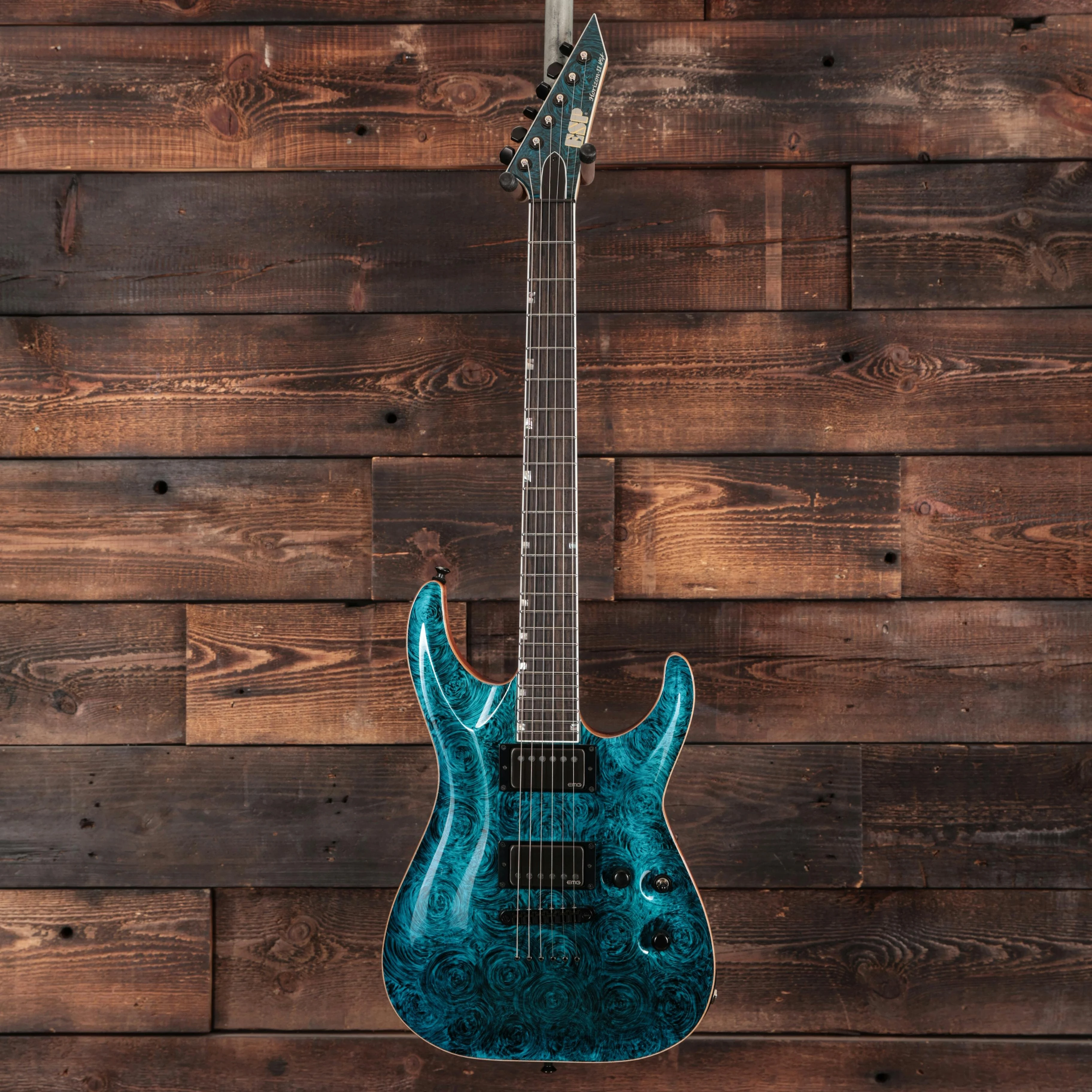 ESP USA Horizon II Electric Guitar in Teal Marble - HORIITM-US23063-(3).jpg